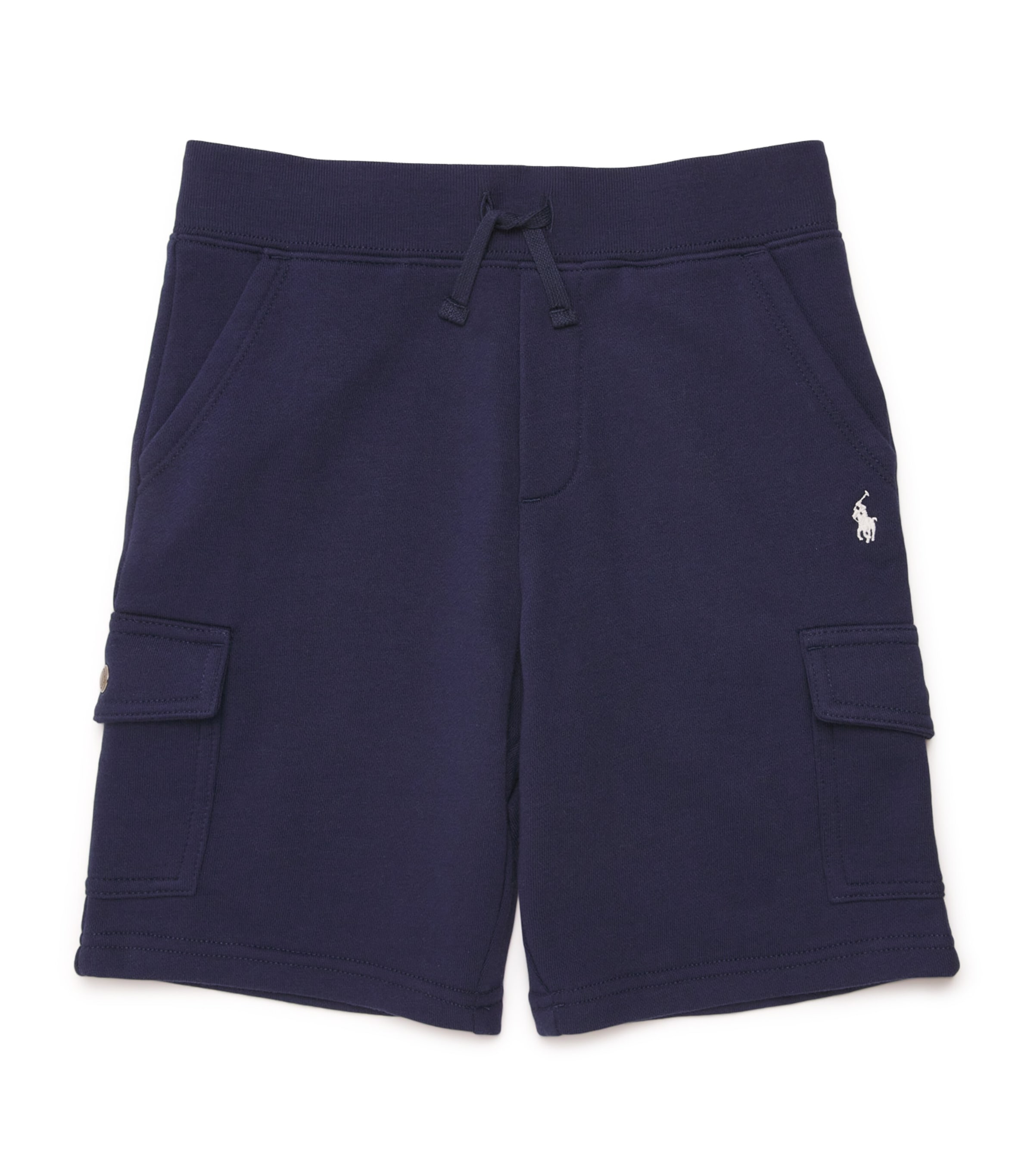 Cotton-Blend Cargo Shorts (6-14 Years) NAVY/WHT P Image 1