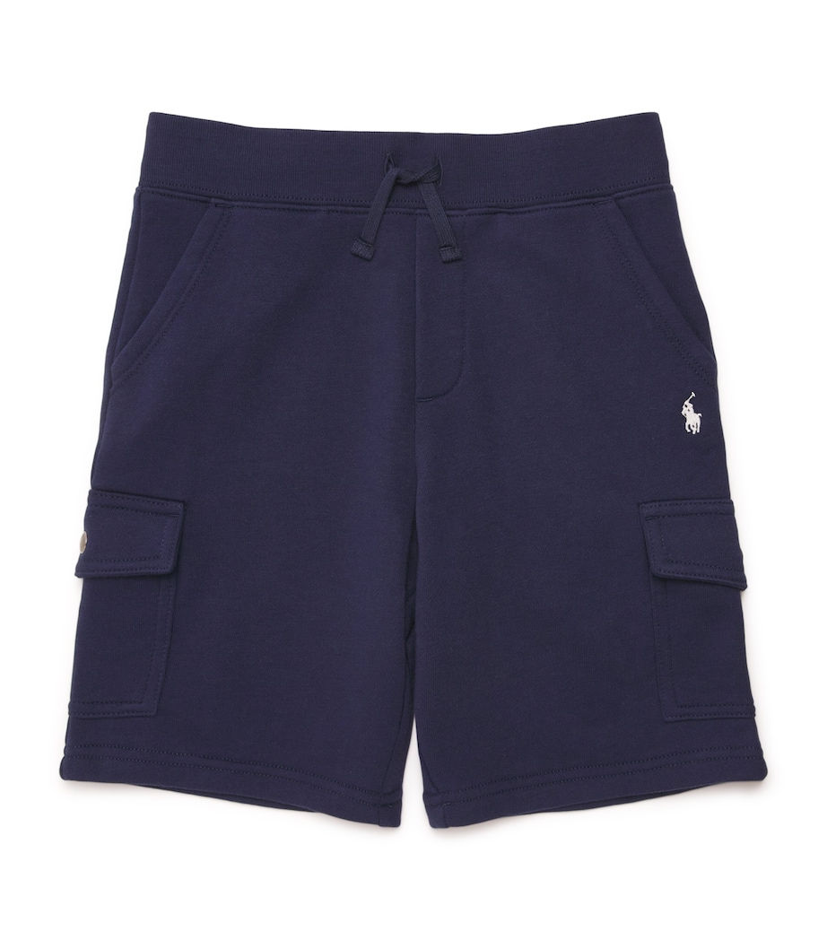 Cotton-Blend Cargo Shorts (6-14 Years) NAVY/WHT P Image 1