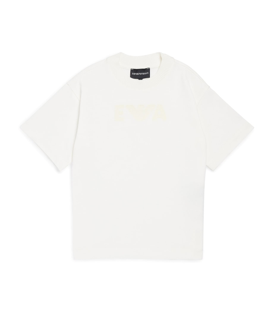 Cotton Logo T-Shirt (4-16 years) U0003OFF WHITE Image 1