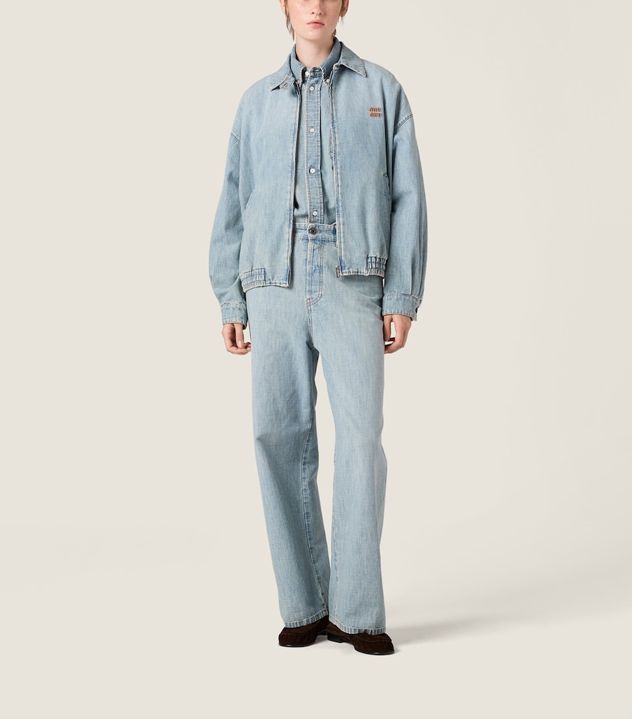 Chambray Denim Jacket F0076 Image 2