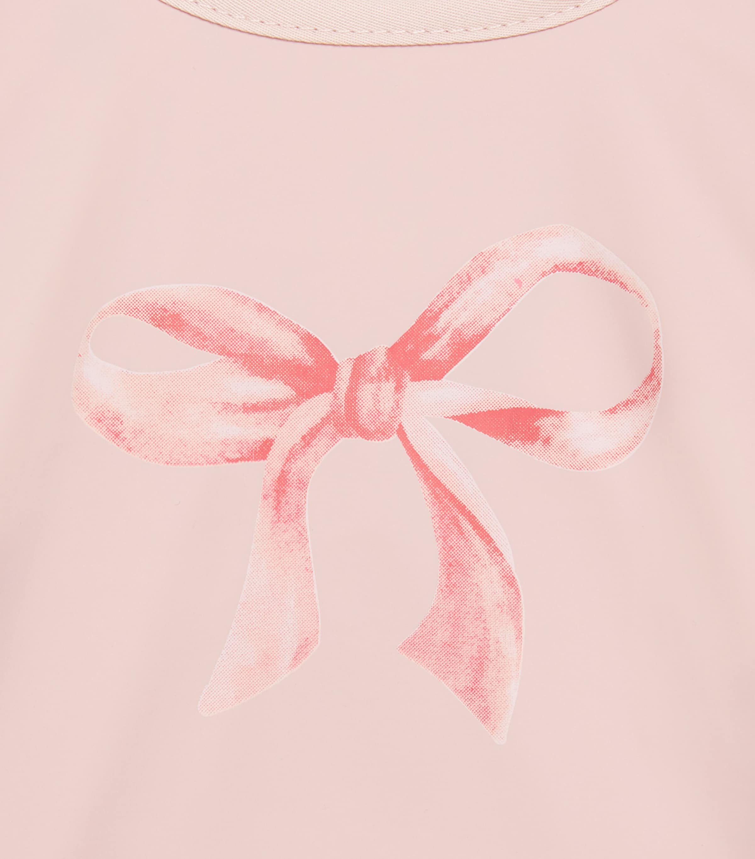 Elodie Pink Bow Print Long-Sleeve Bib | Harrods UK