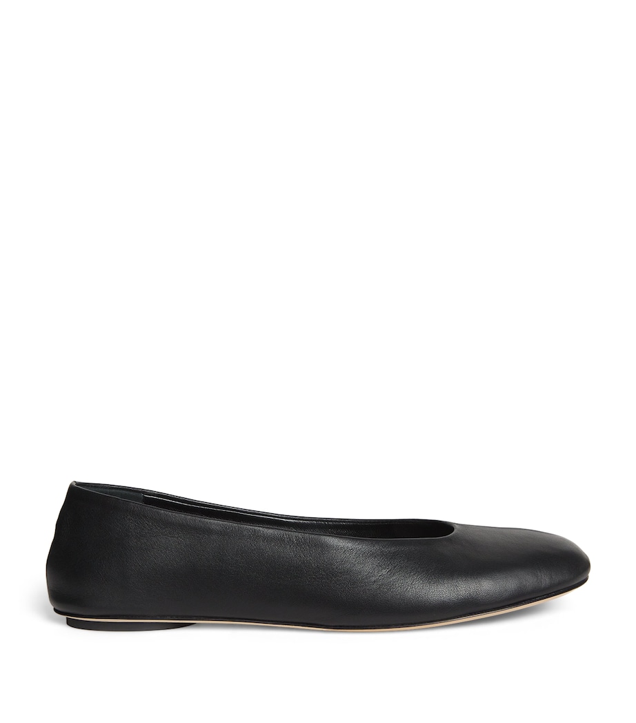Leather Todi Ballet Flats BLACK Image 1