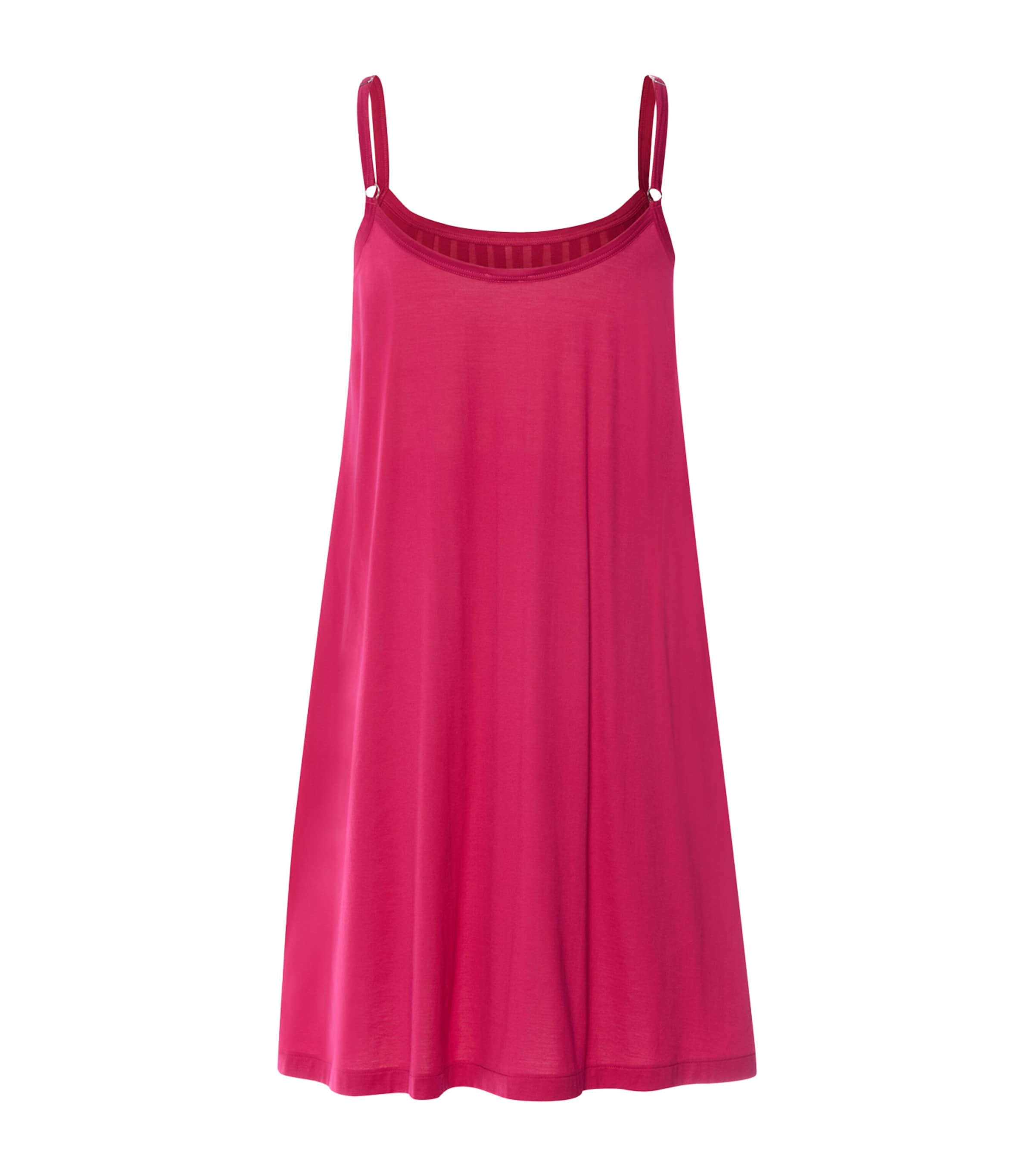 Hanro Womens Cotton Juliet Mini Nightdress Light Sangria Image 5