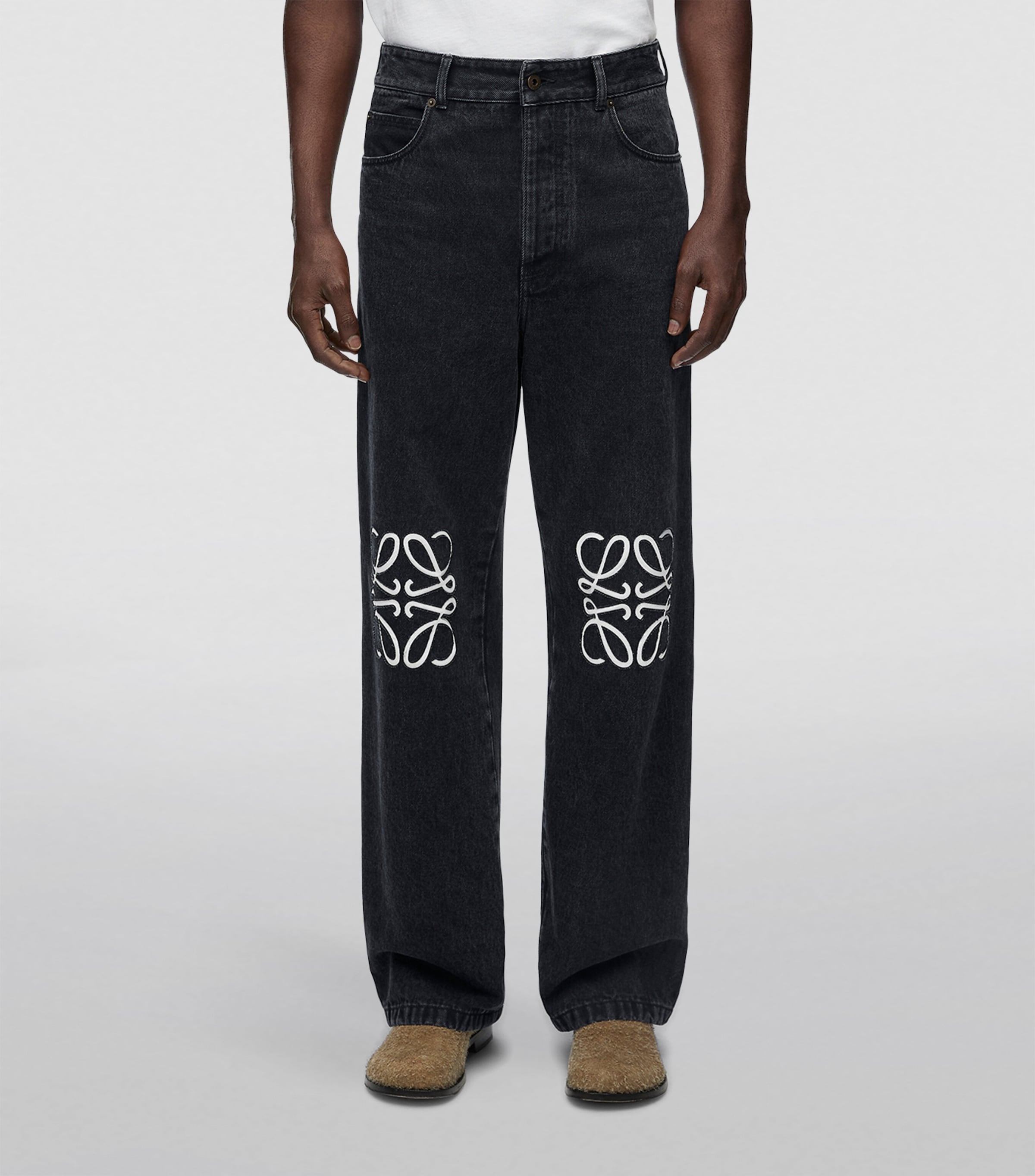 Anagram Baggy Jeans BLACK Image 3