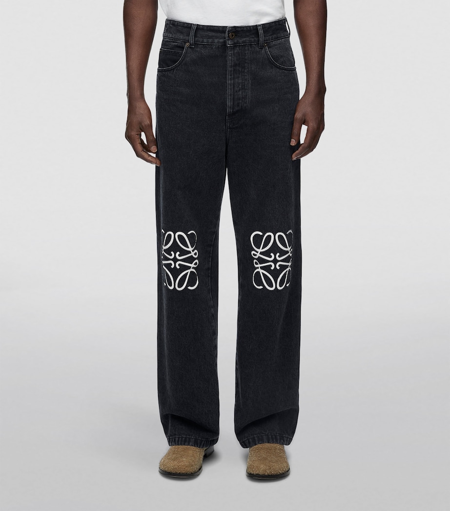 Anagram Baggy Jeans BLACK Image 3