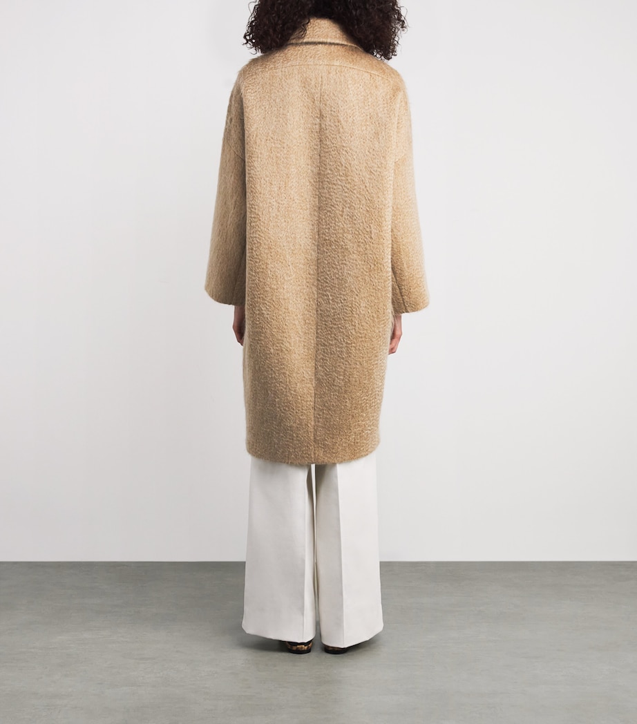 Wool-Blend Water Weave Alder Coat POWDER Image 3