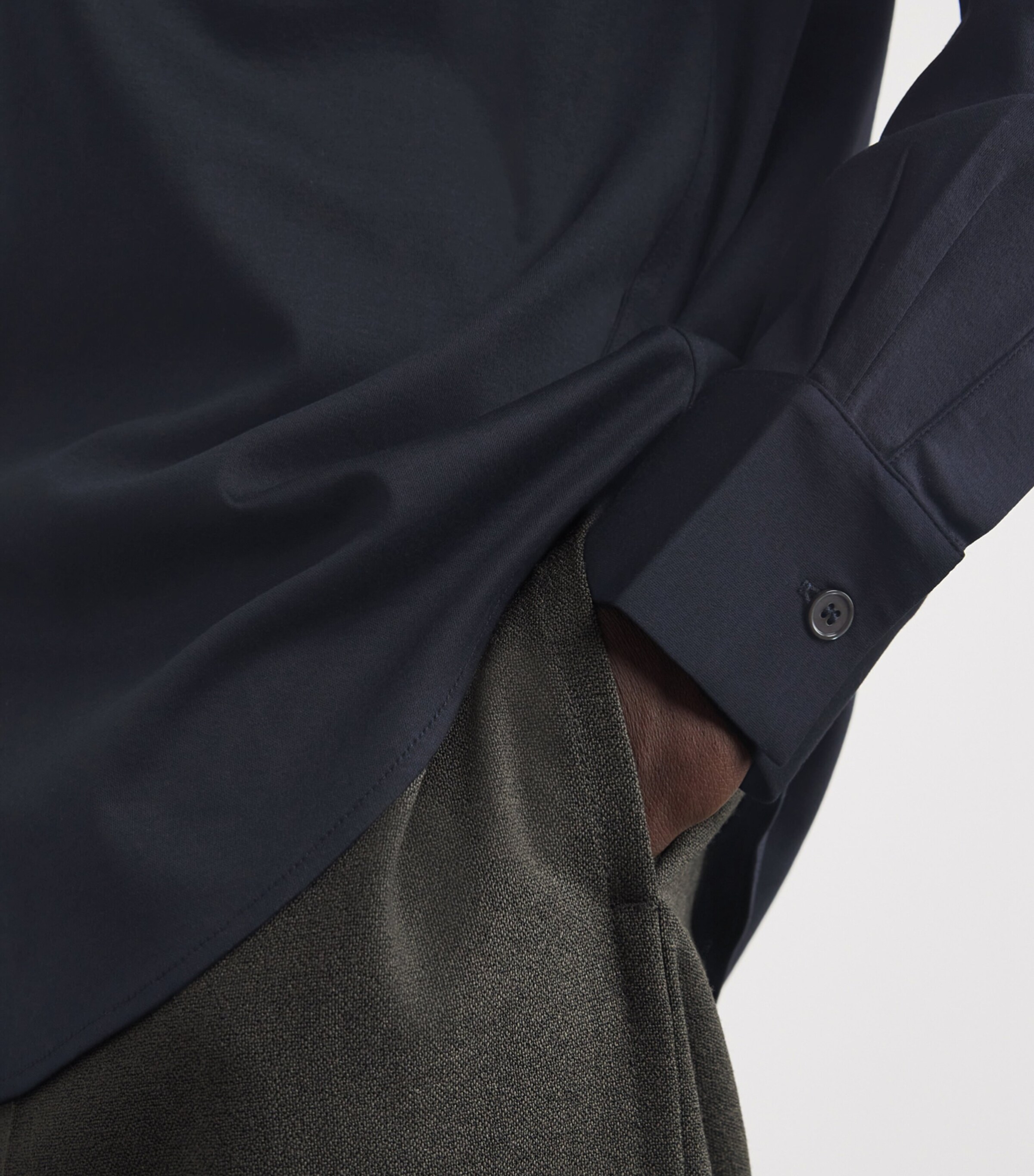 Cotton Shirt BLUE-49 Image 6