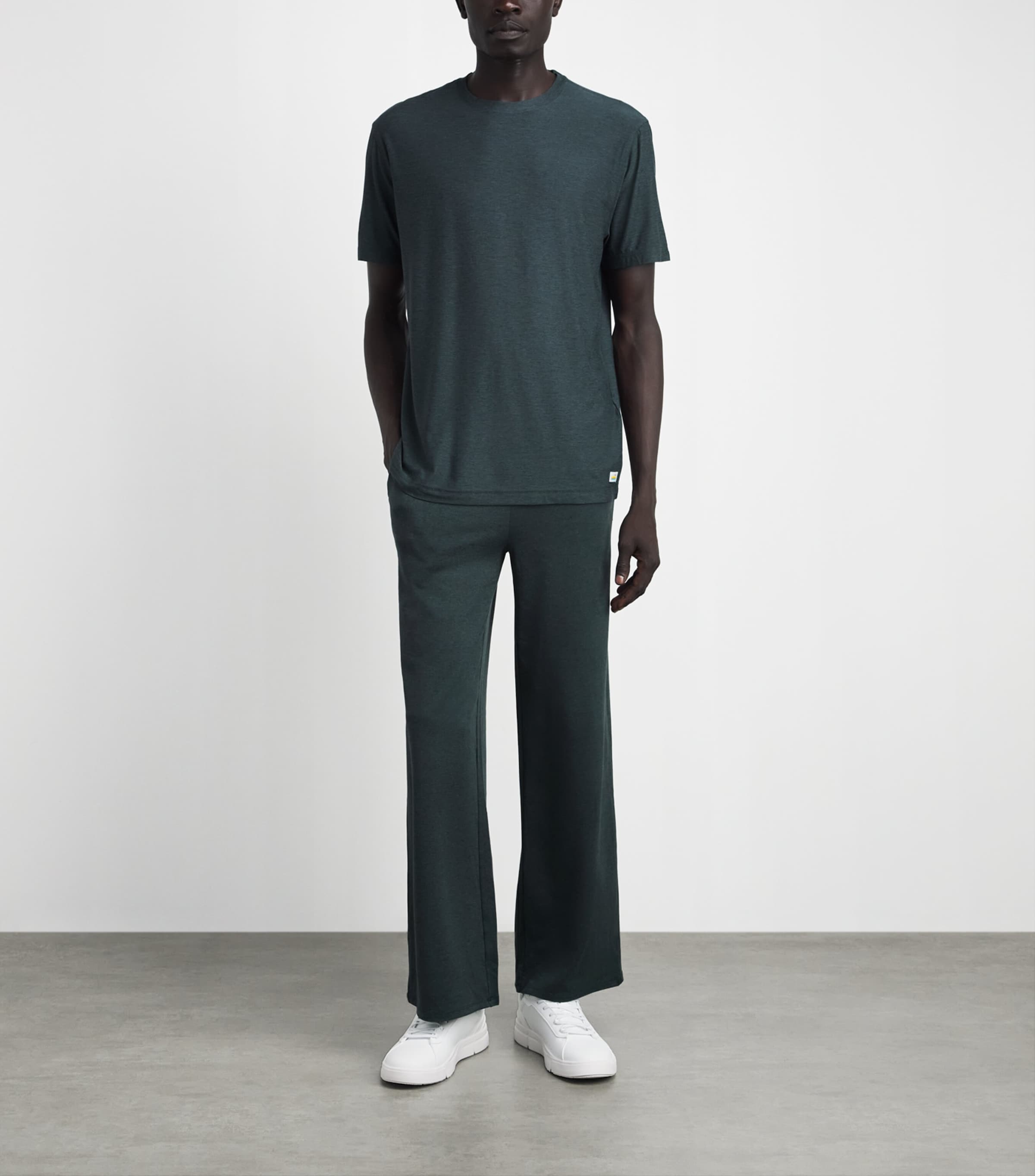 VUORI Mens Strato Tech T-Shirt Hhk Hemlock Hea Image 2