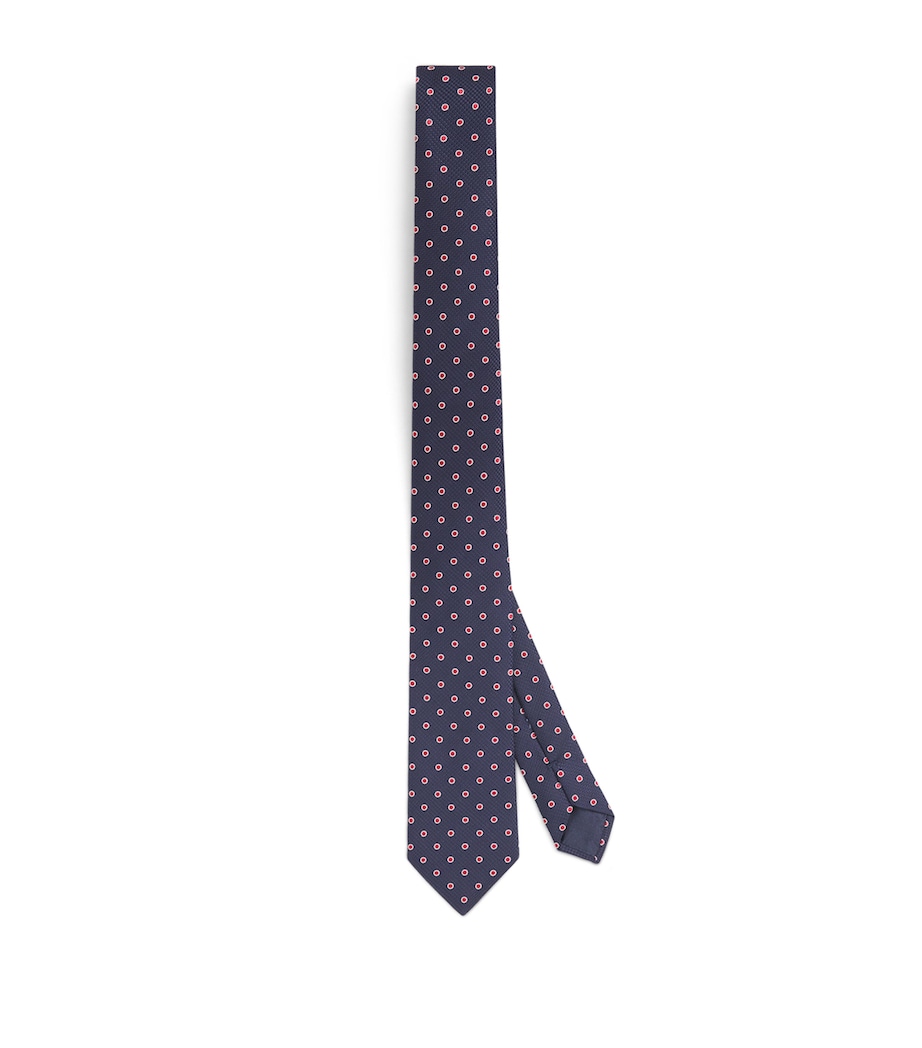 Silk Polka Dot Embroidery Tie FB057 Image 1