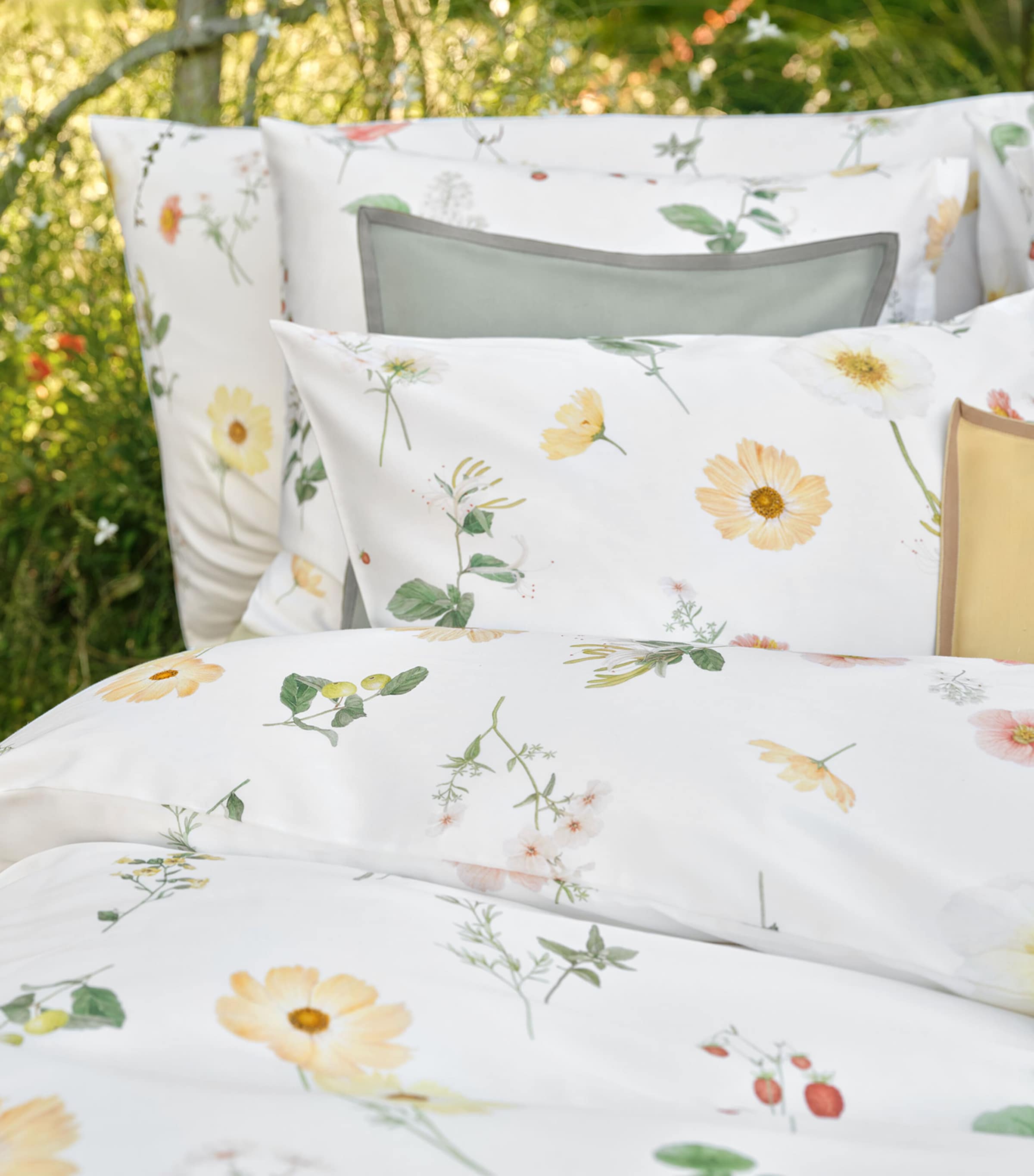 Cotton Sateen King Oxford Pillowcase (50cm x 90cm) BLANC Image 5