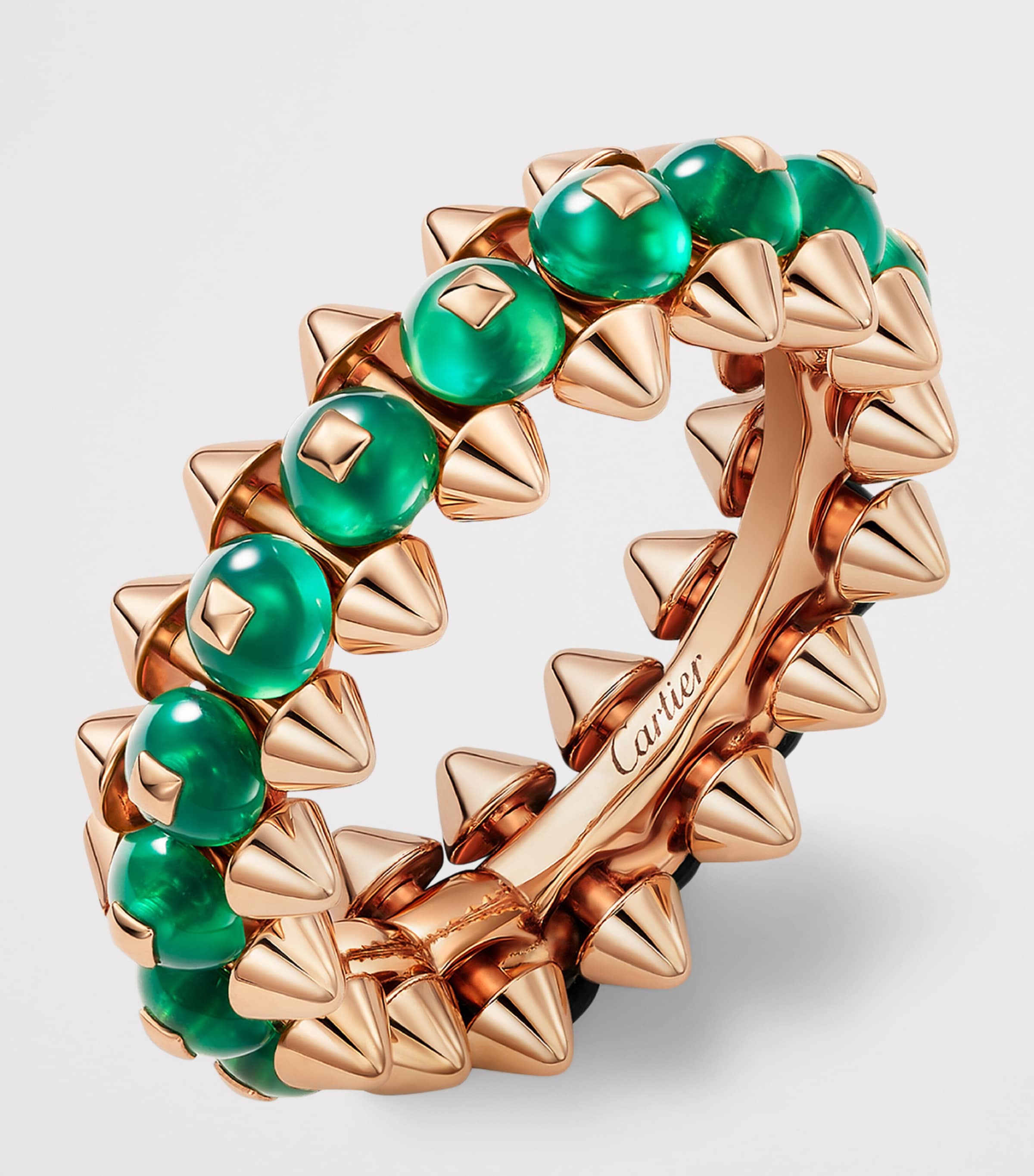 Cartier Rose Gold and Green Agate Clash de Cartier Ring Rose Gold Image 4
