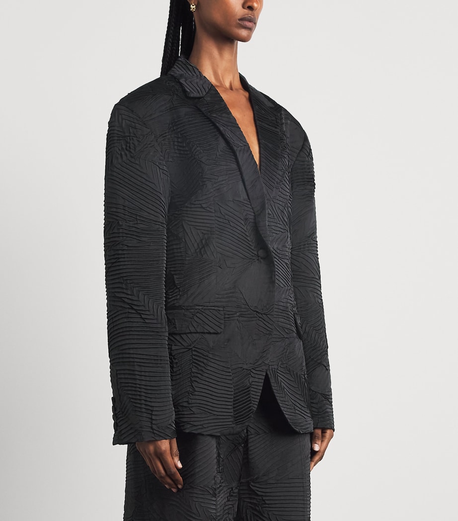 Ulla Johnson Womens Satin Dehmi Blazer Noir Image 4