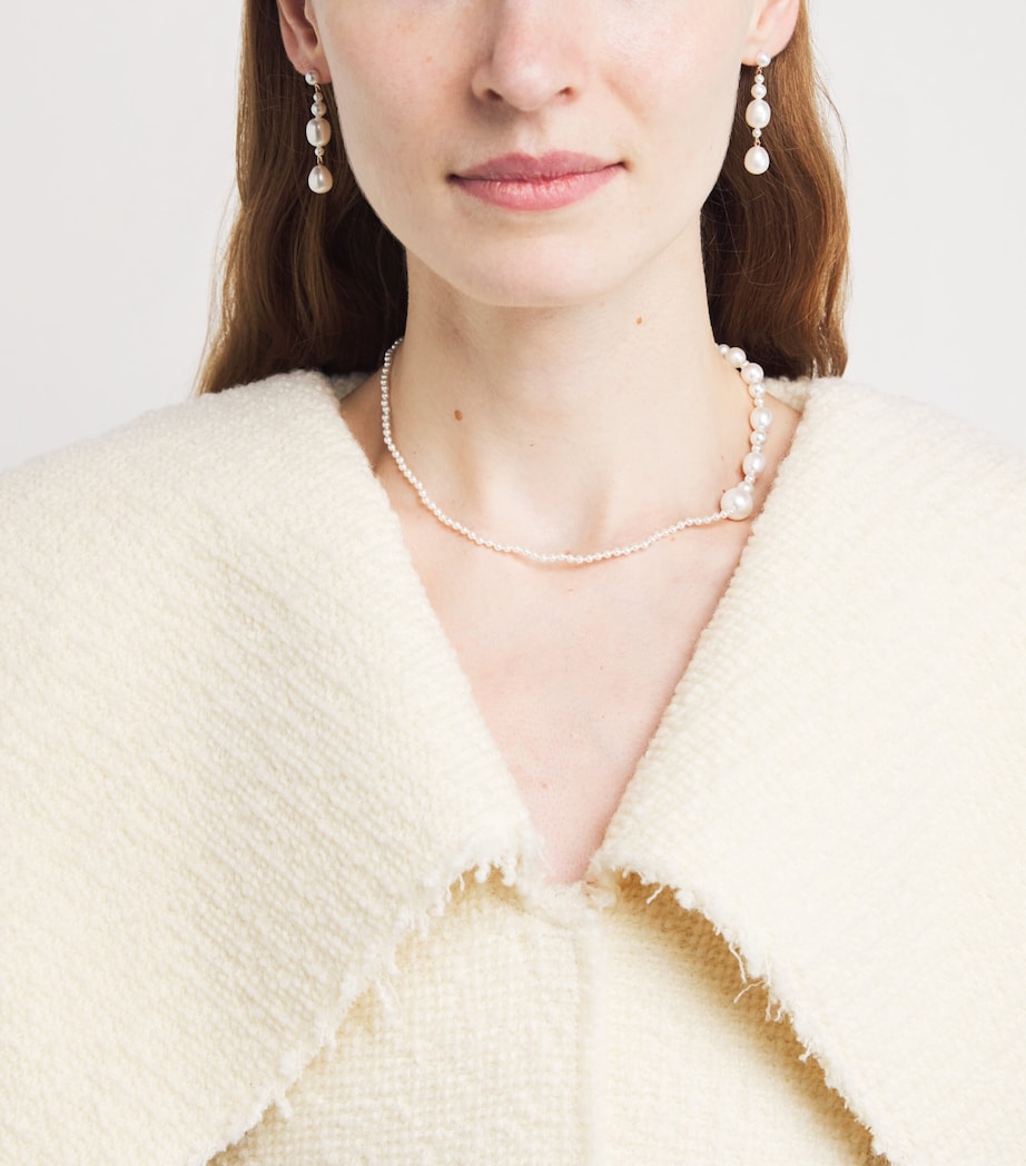 Yellow Gold and Pearl Peggy Necklace YELLOW GOLD Image 2