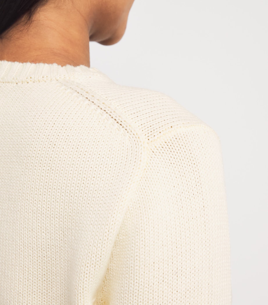 Cotton American Flag Sweater NATURAL Image 6