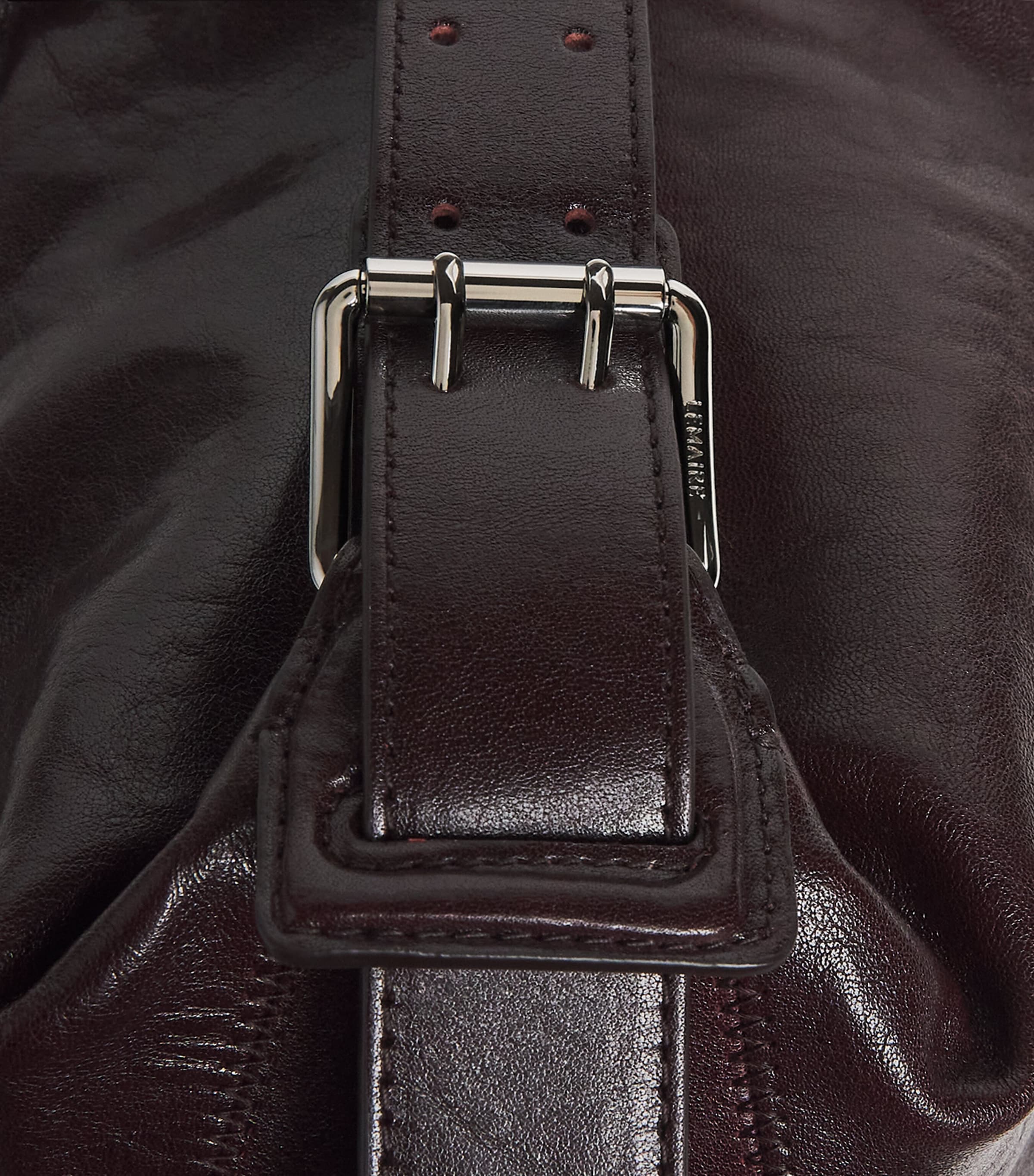 Lemaire Small Leather Belted Shoulder Bag Chianti Image 6