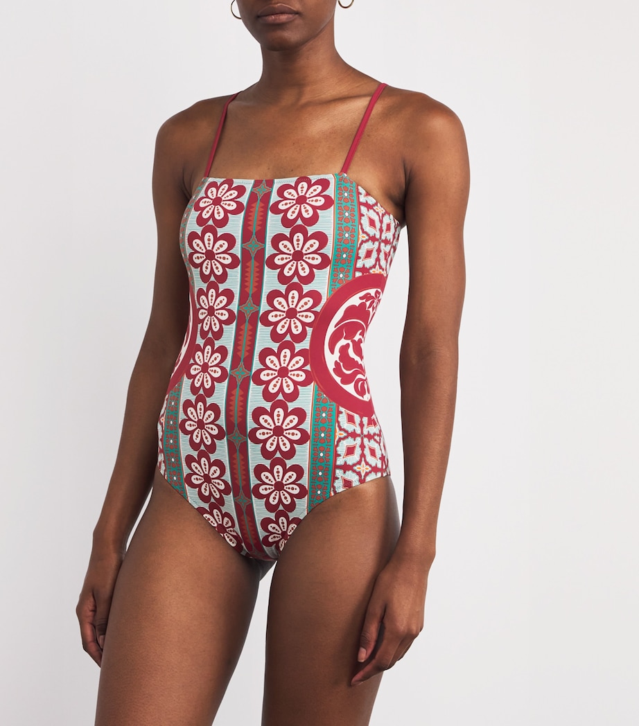Reversible Printed Elle Swimsuit OR04 PAGODA PLAC�E Image 2