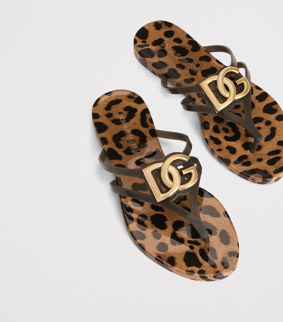 Dolce&Gabbana Logo Flip Flops Leo Image 5