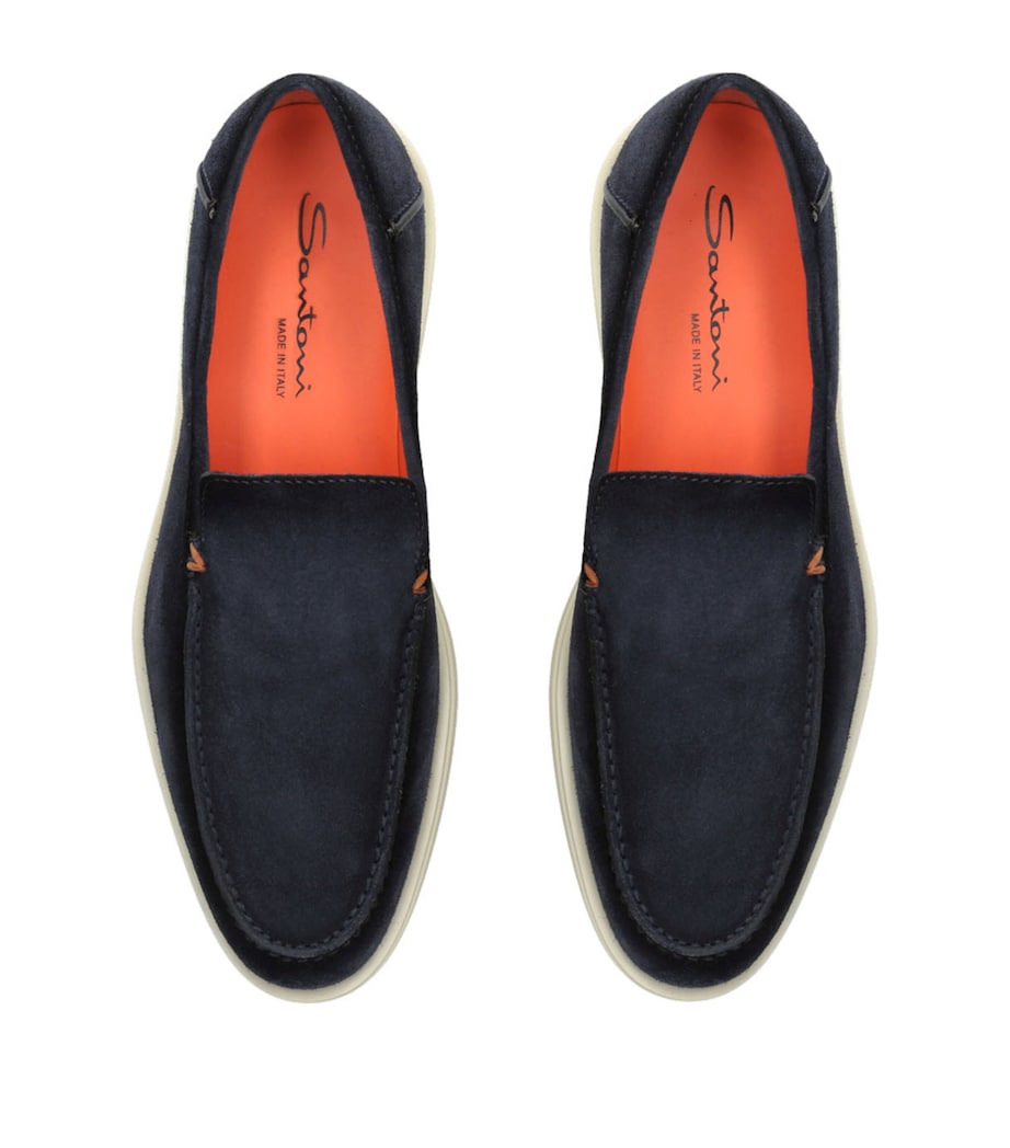 Suede Detroit Low-Top Loafers NAVY Image 4