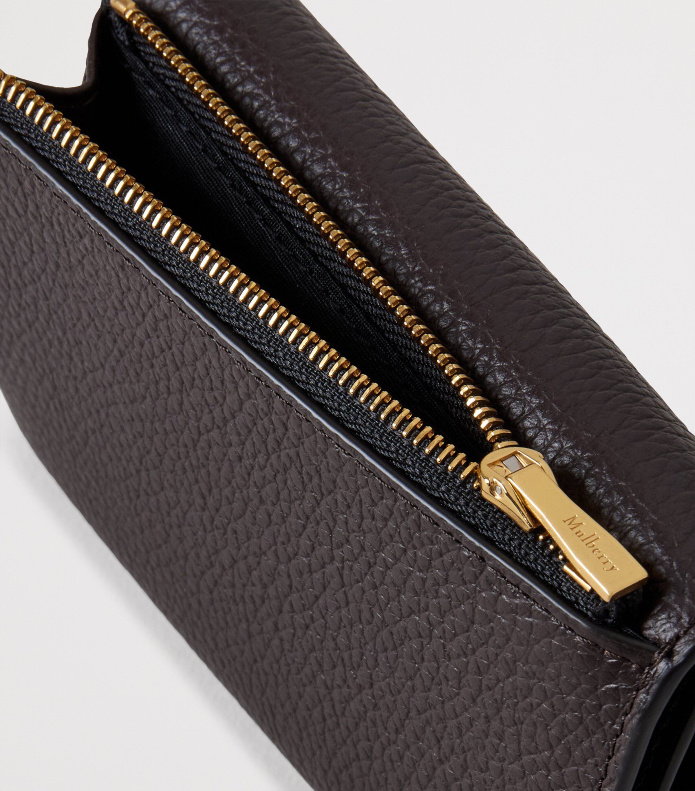Mulberry Leather Folded Darley Wallet Ebony Image 2