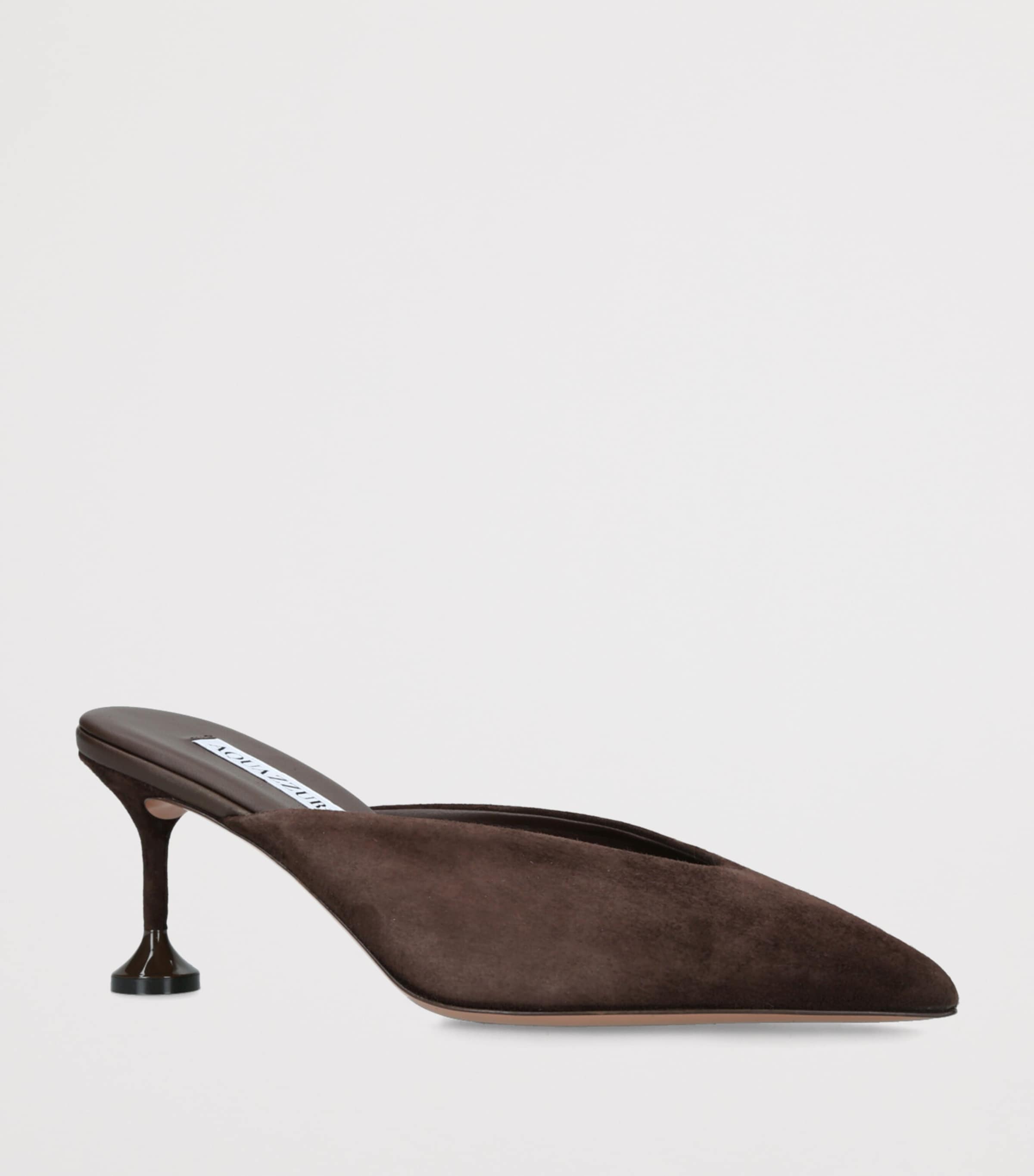 Suede Bisous Pumps 65 BROWN Image 3