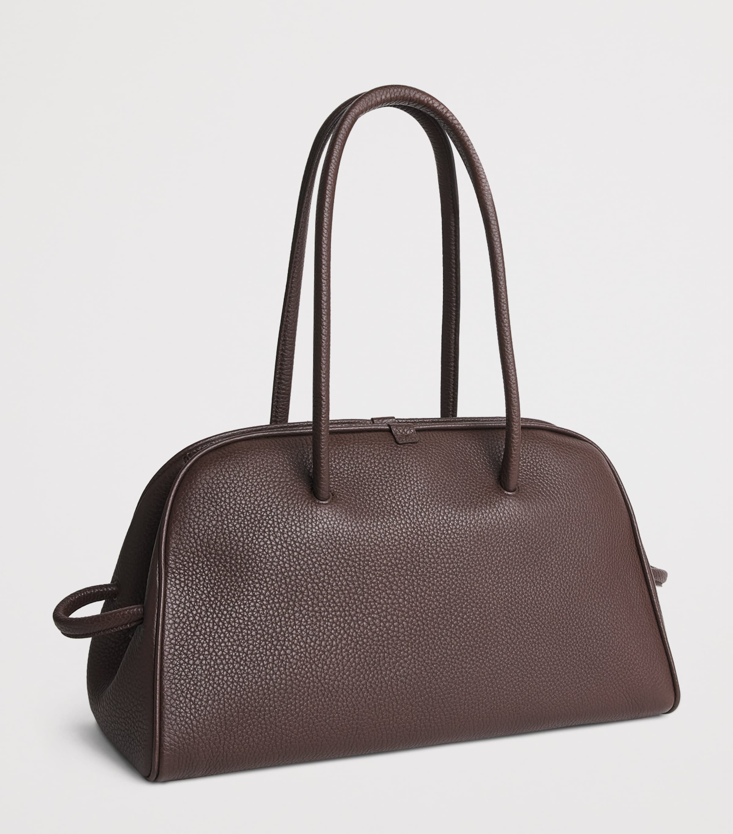 Leather Turismo Top-Handle Bag 880 DARK BROWN Image 3