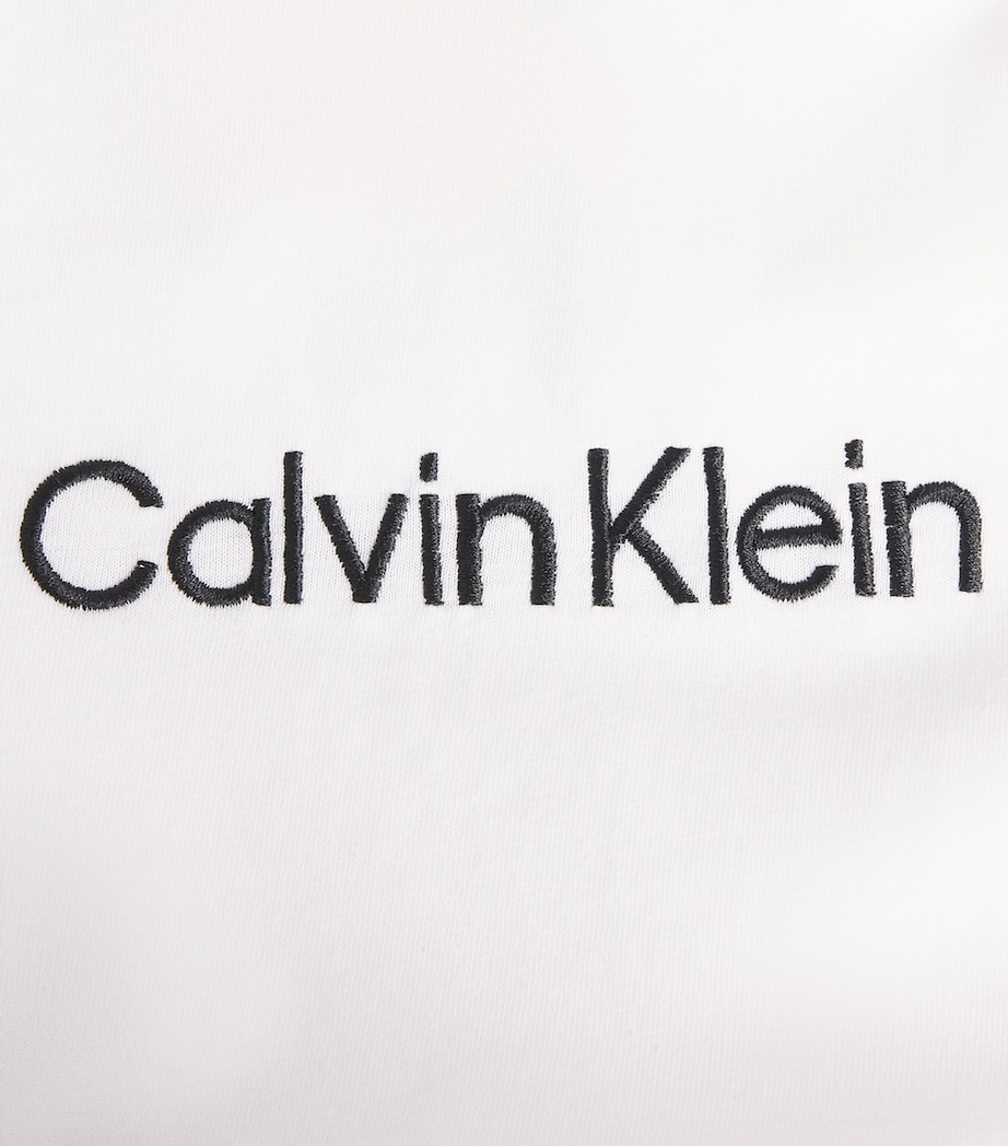 Calvin Klein Mens Cotton T-Shirt and Shorts Pyjama Set Wht/stripe Mist Image 6