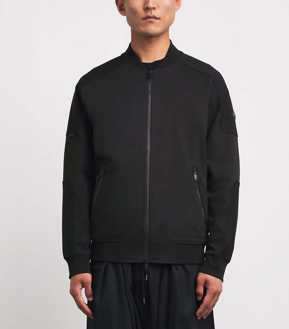 Moose Knuckles Mens Cotton Dalon Bomber Jacket Black Image 4