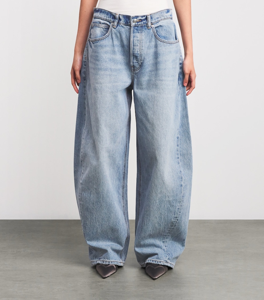 Blow Up Mid-Rise Barrel Jeans 470C VINTGBLEACHBLUE Image 3