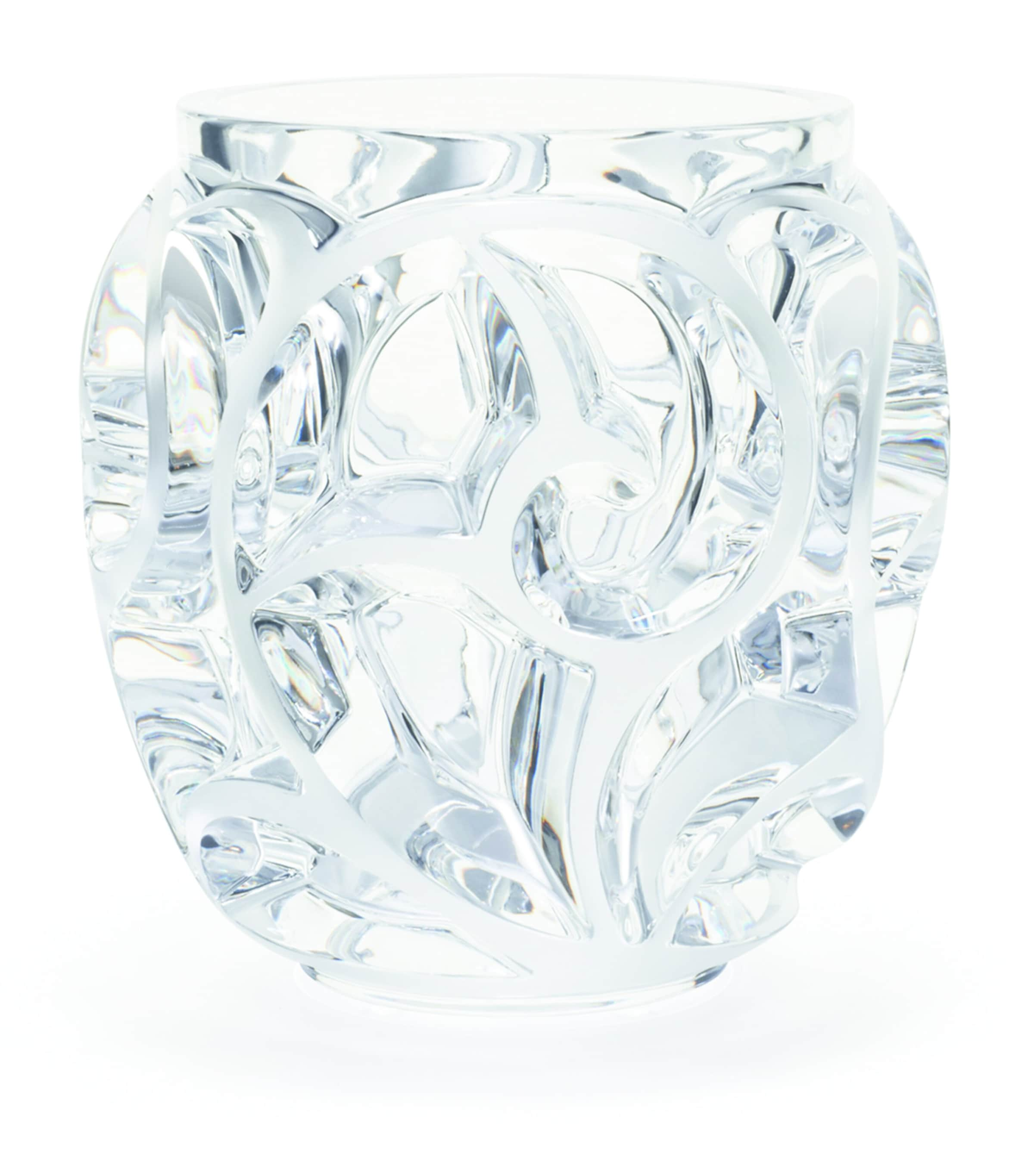 Lalique Small Tourbillons Vase In Clear