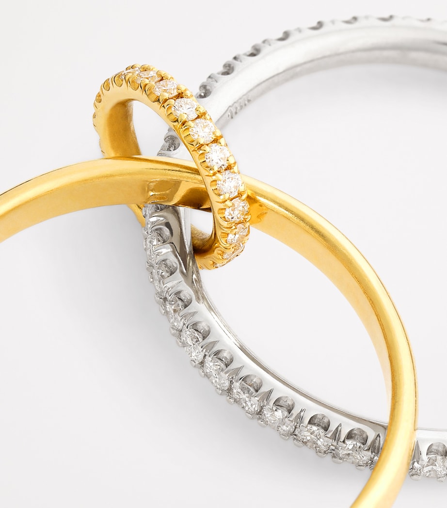Yellow Gold, White Gold and Diamond Alia Ring YELLOW GOLD Image 6