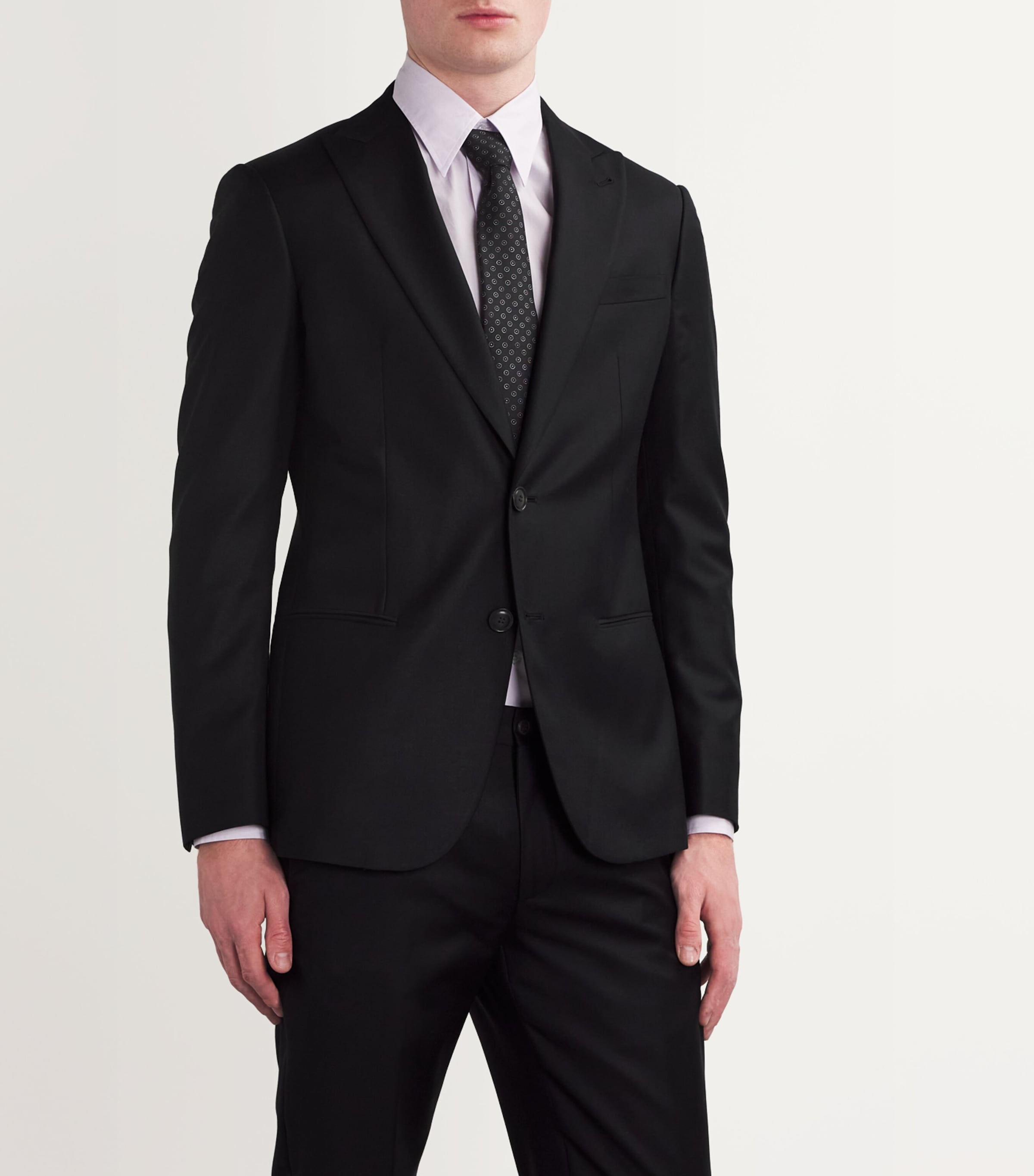 Giorgio Armani Black Wool-Cashmere Two-Piece Suit | Harrods US