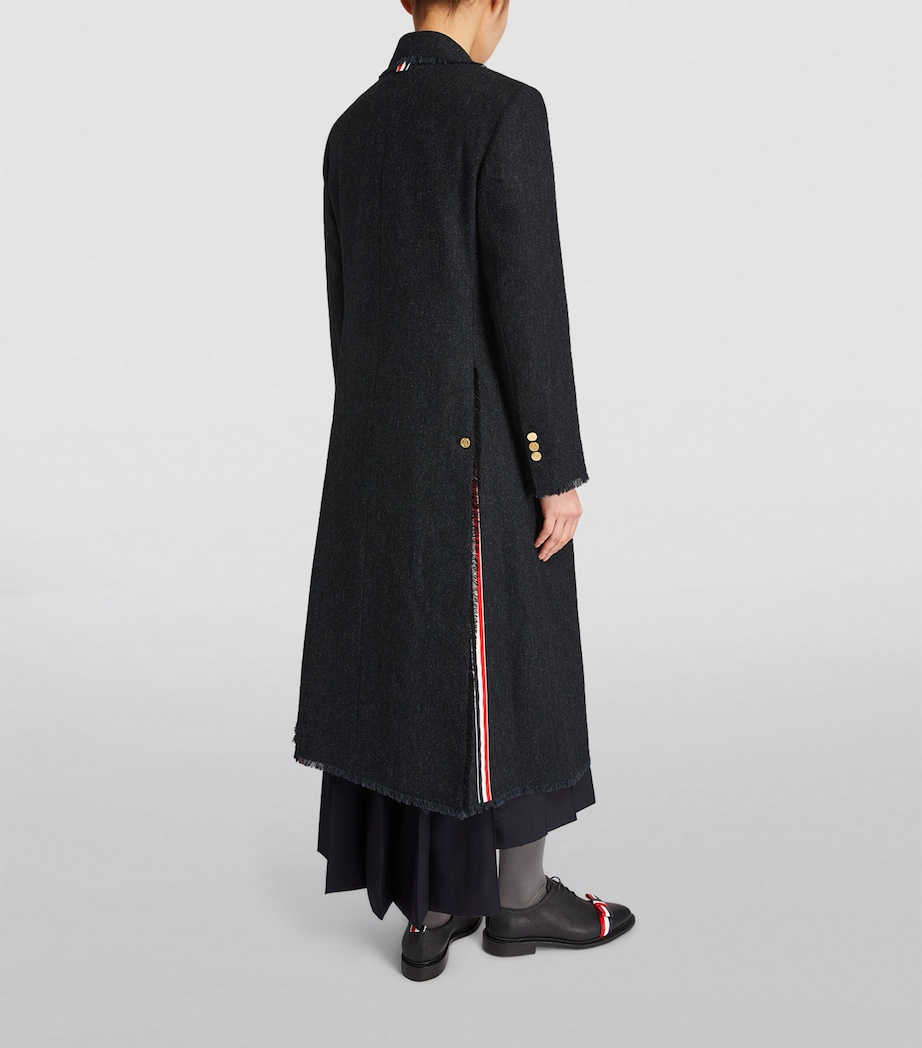 Wide-Lapel Overcoat NAVY Image 4