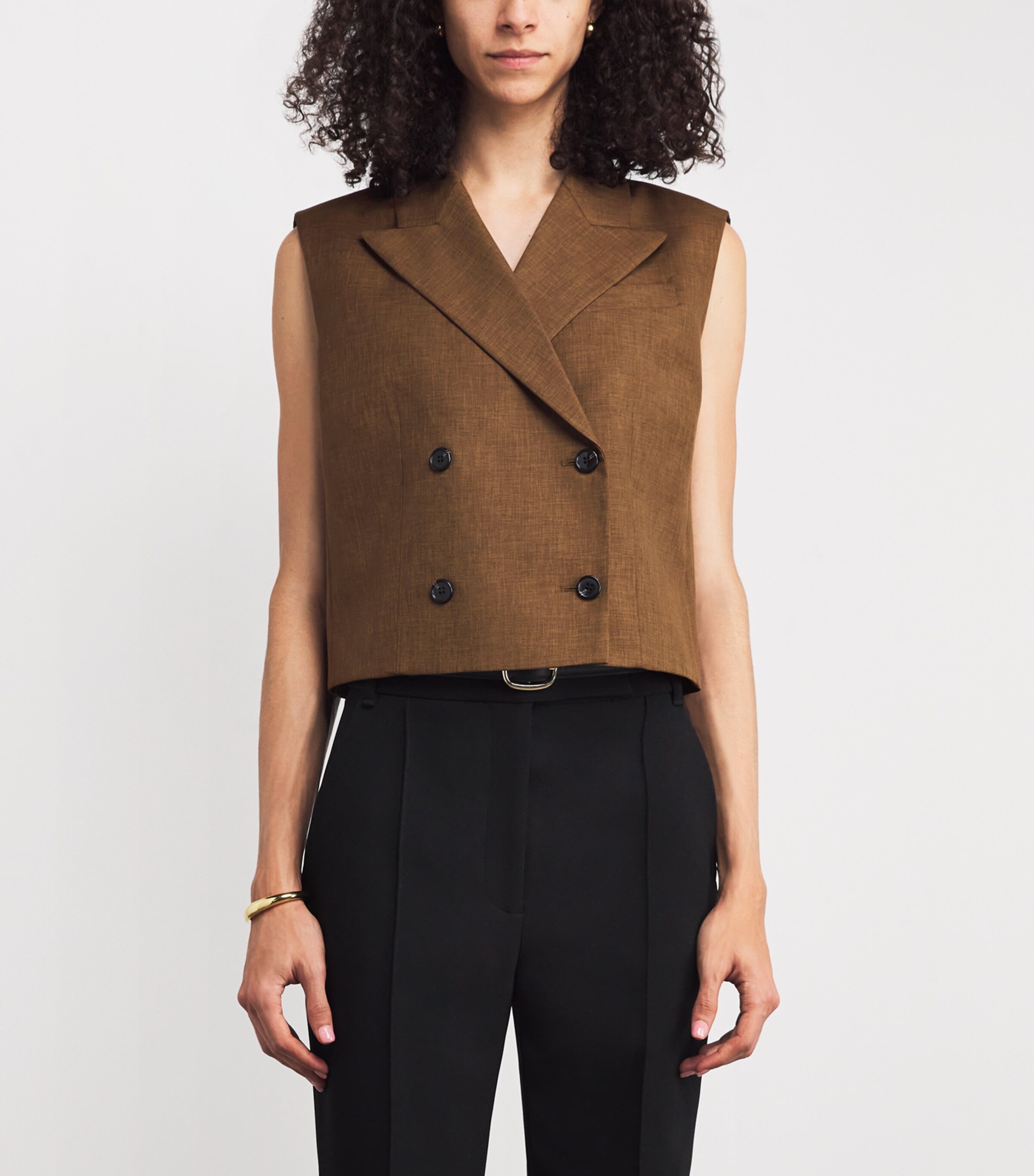 Double-Breasted Vest  ZZS DARK BRONZE Image 3