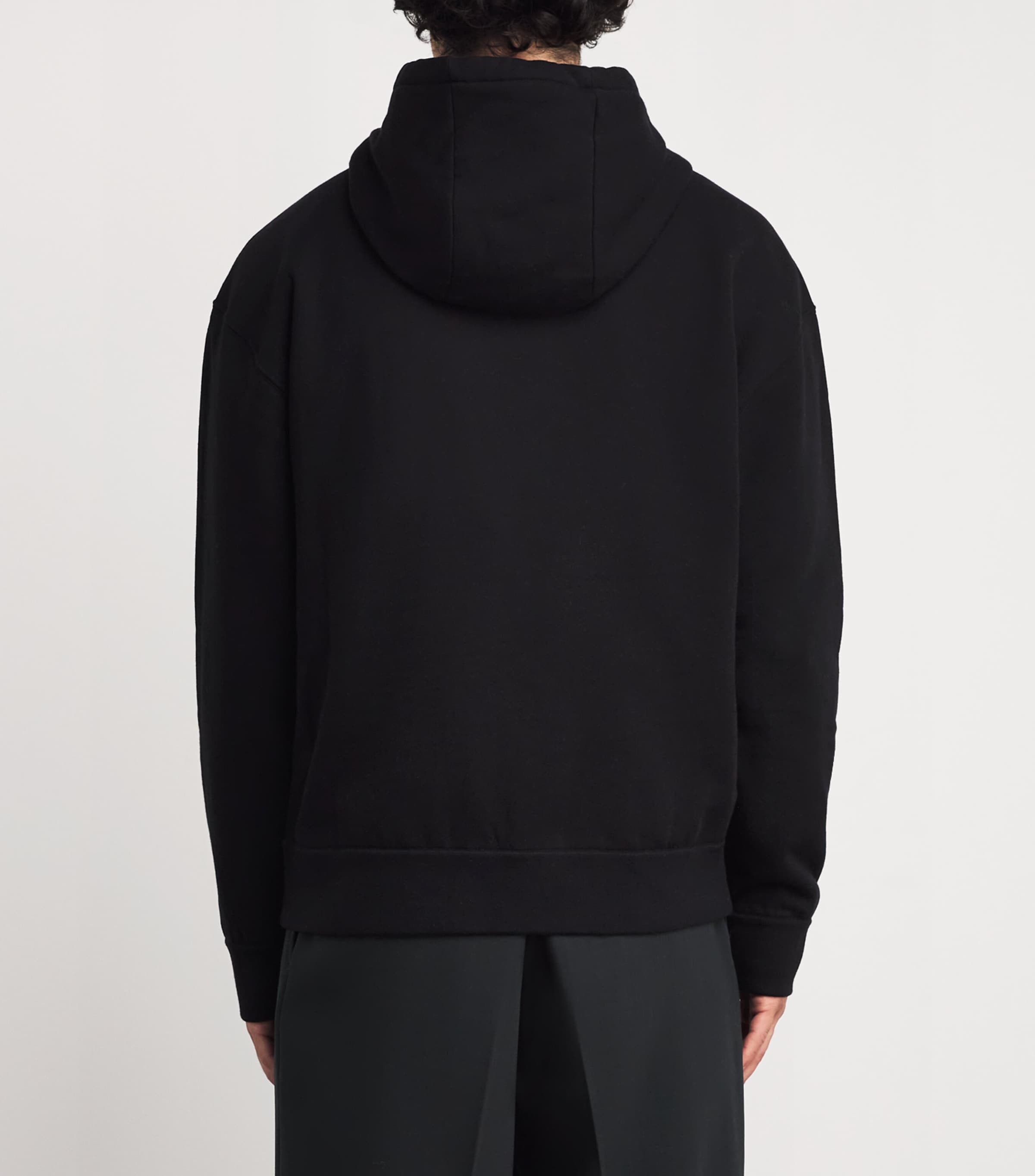 Cotton-Cashmere Polo Bear Hoodie CLASSIC BLACK Image 4