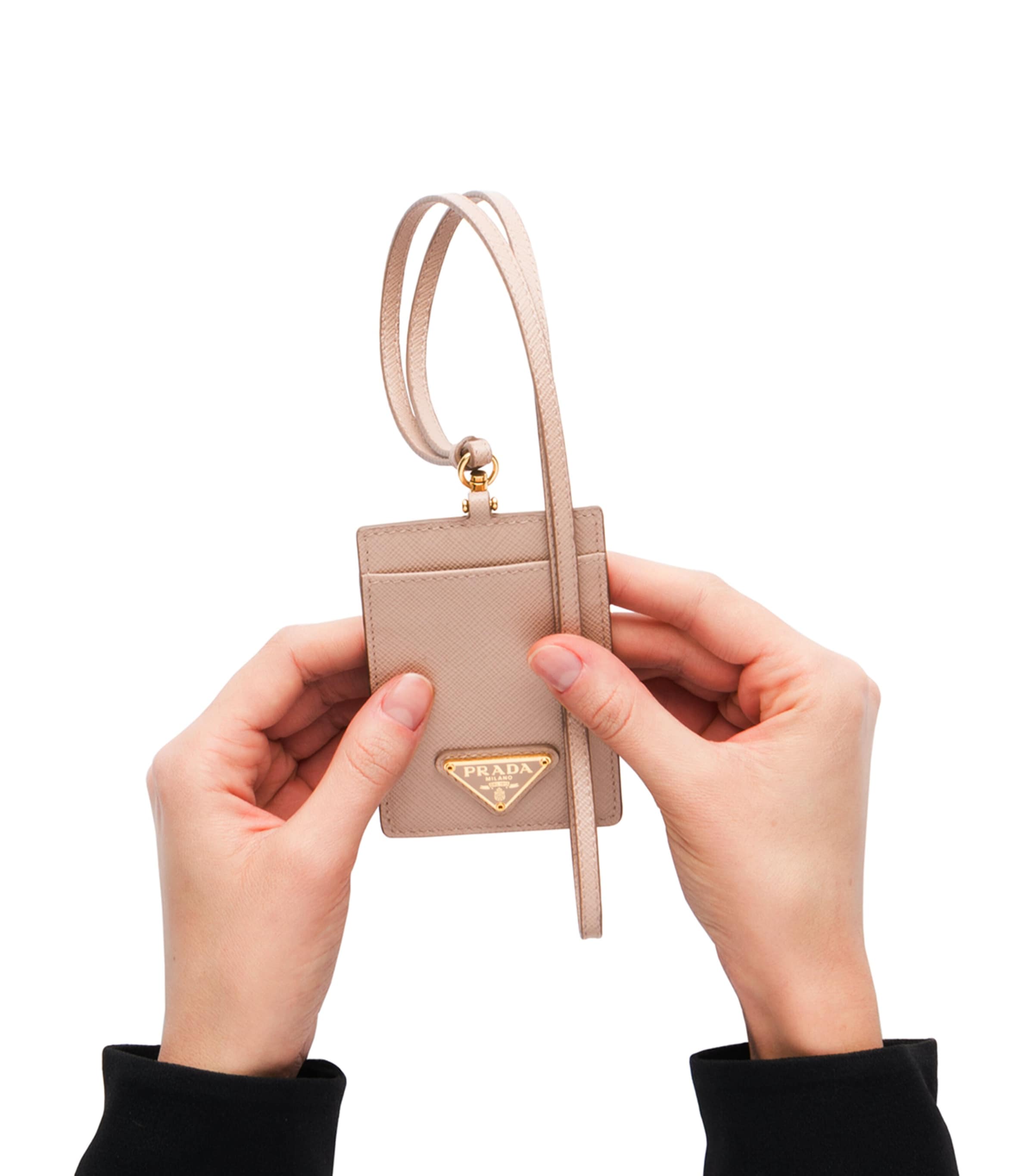 Prada Saffiano Leather Badge Holder | Harrods DE