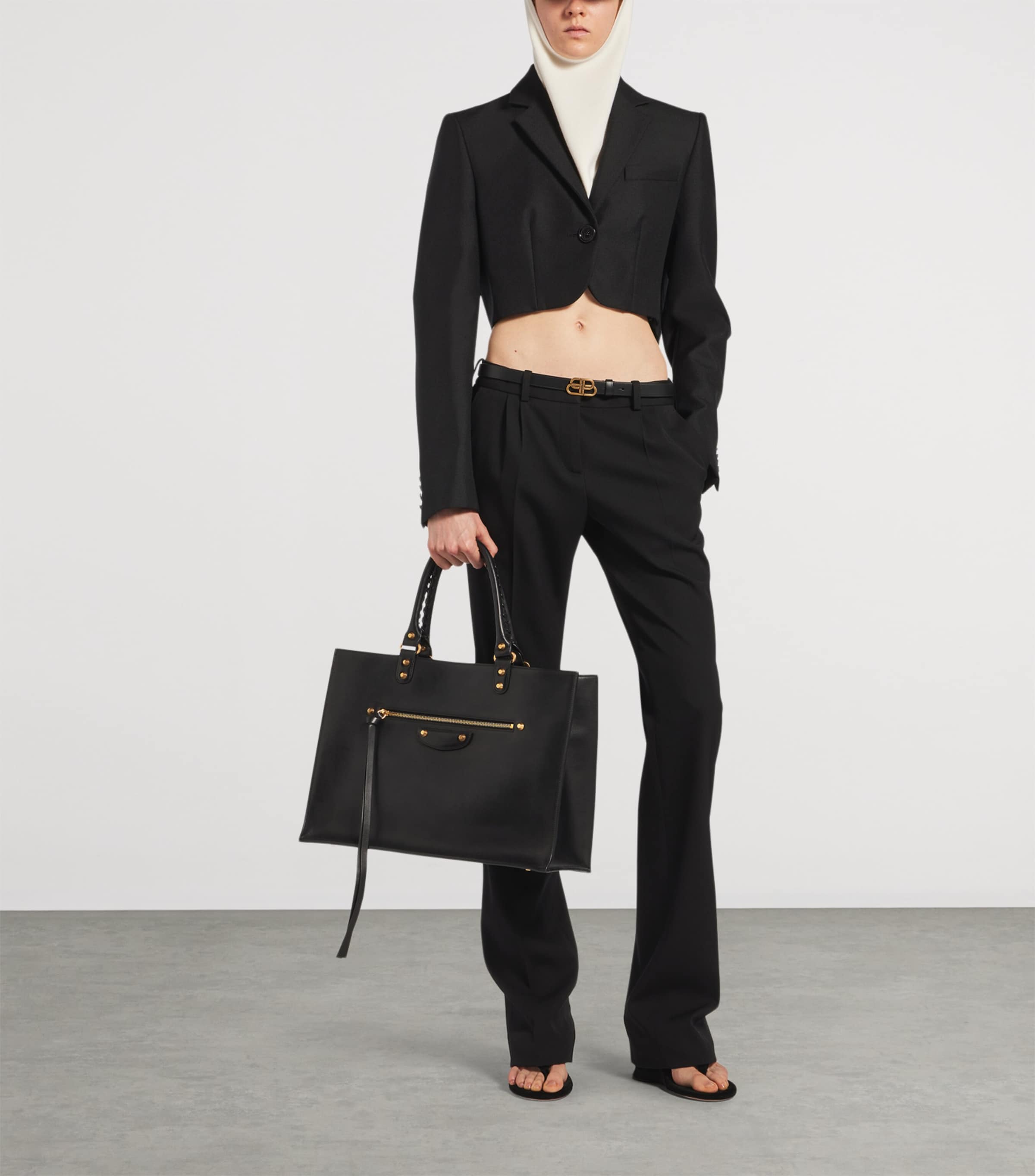 Balenciaga Large Leather Le City Tote Bag Image 2