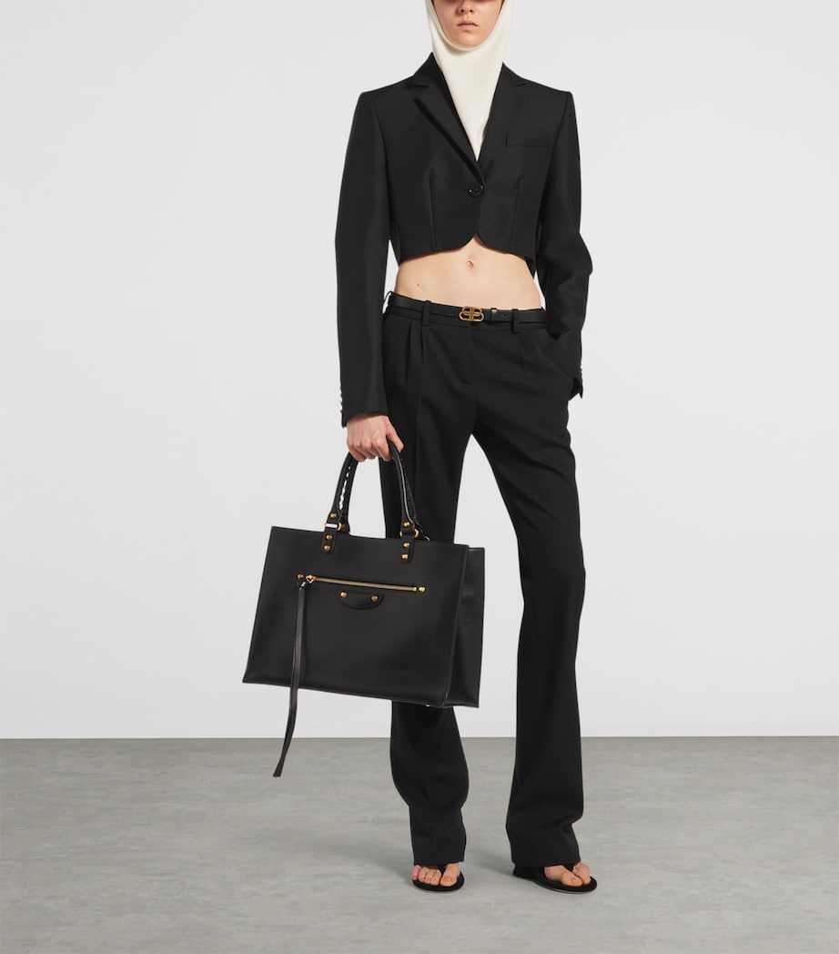 Balenciaga Large Leather Le City Tote Bag Image 2