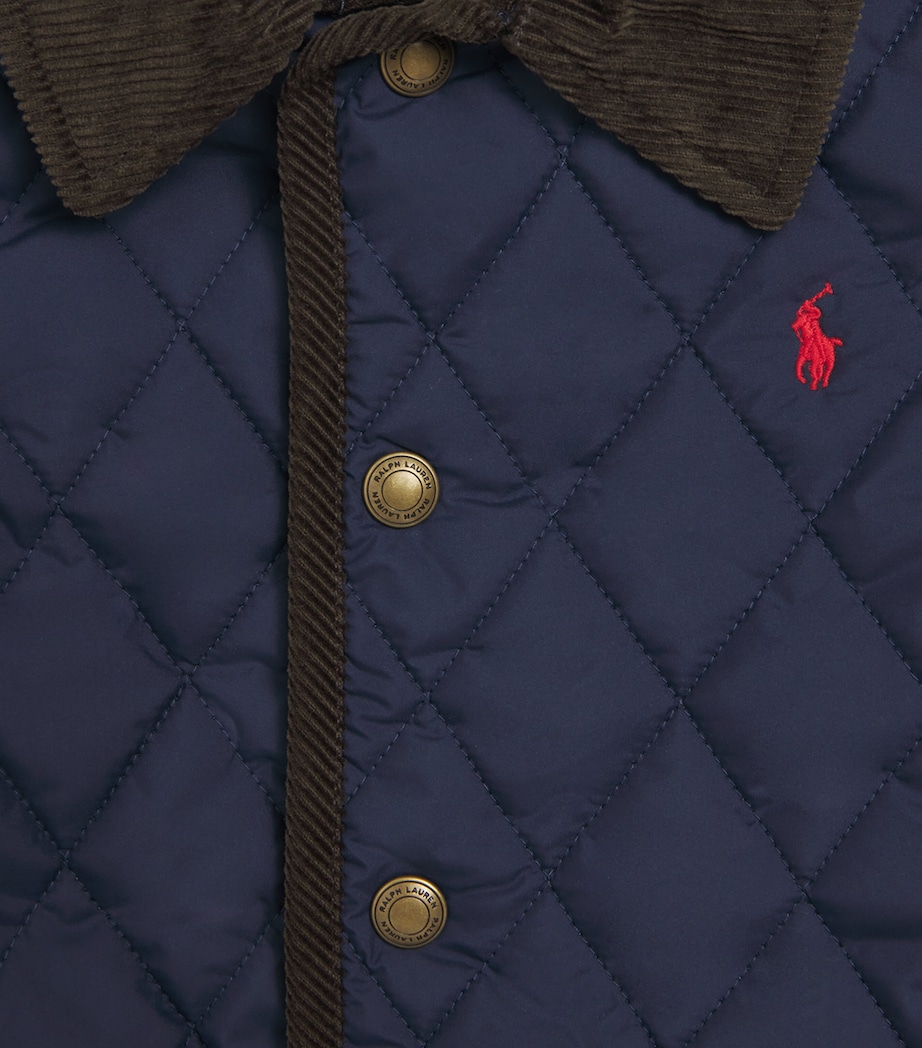 Quilted Barn Jacket (6 Years) NAVY Image 3