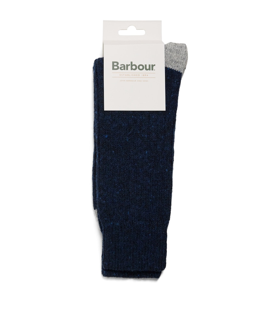 Wool-Blend Houghton Socks NAVY/GREY Image 1