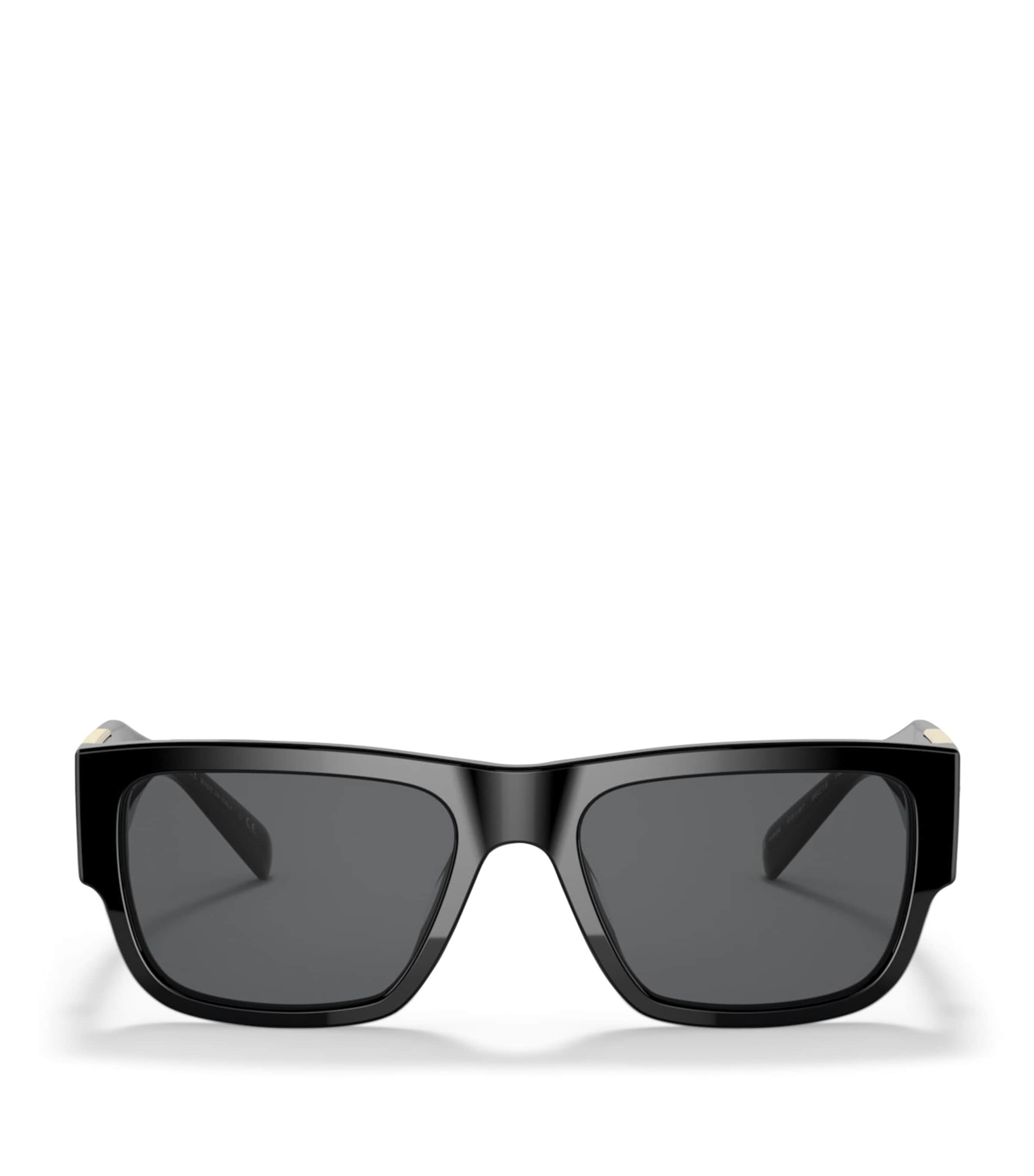 Versace Acetate Sunglasses In Black