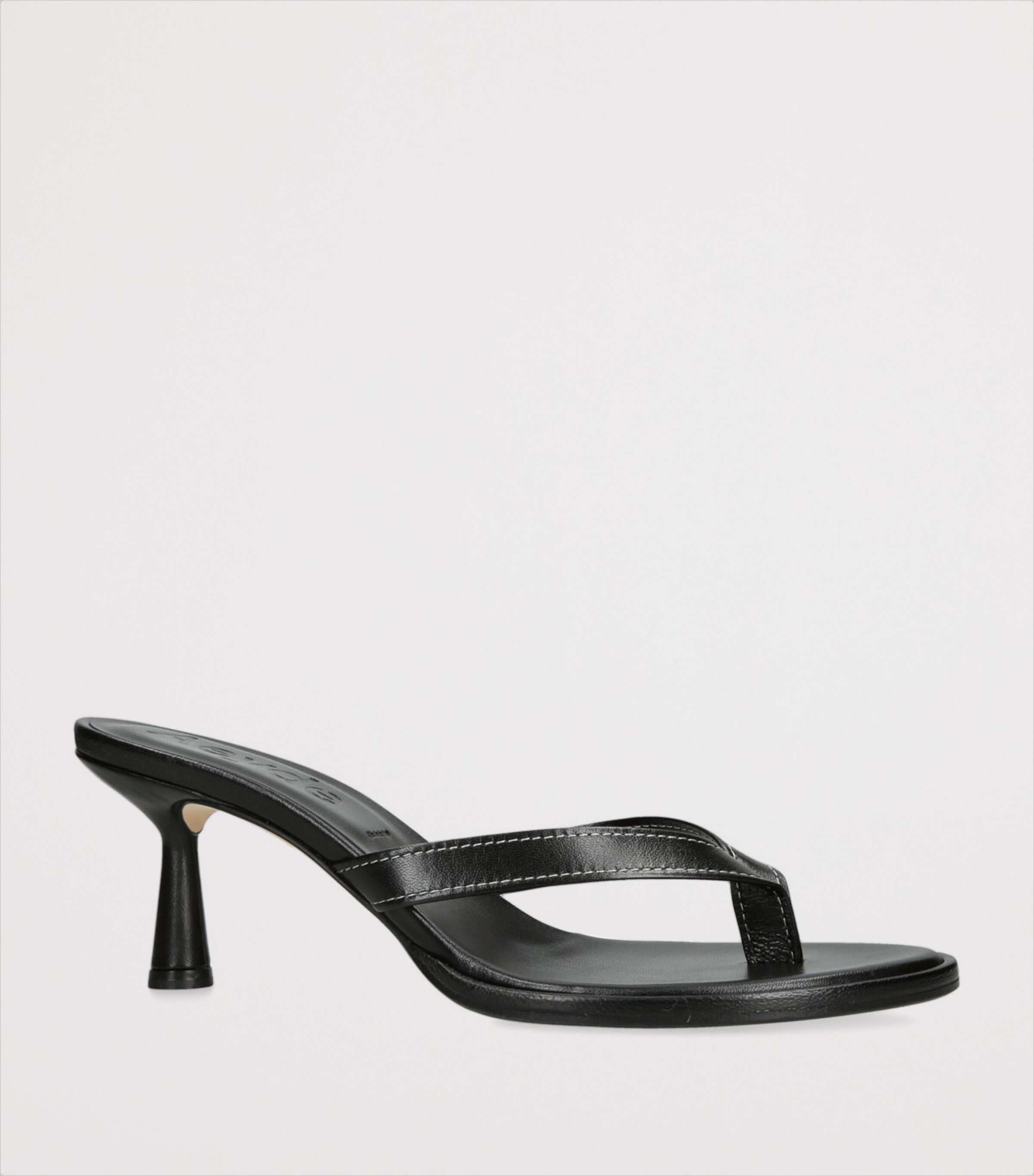 aeyde Leather Daphne Heeled Sandals 75 Black Image 3