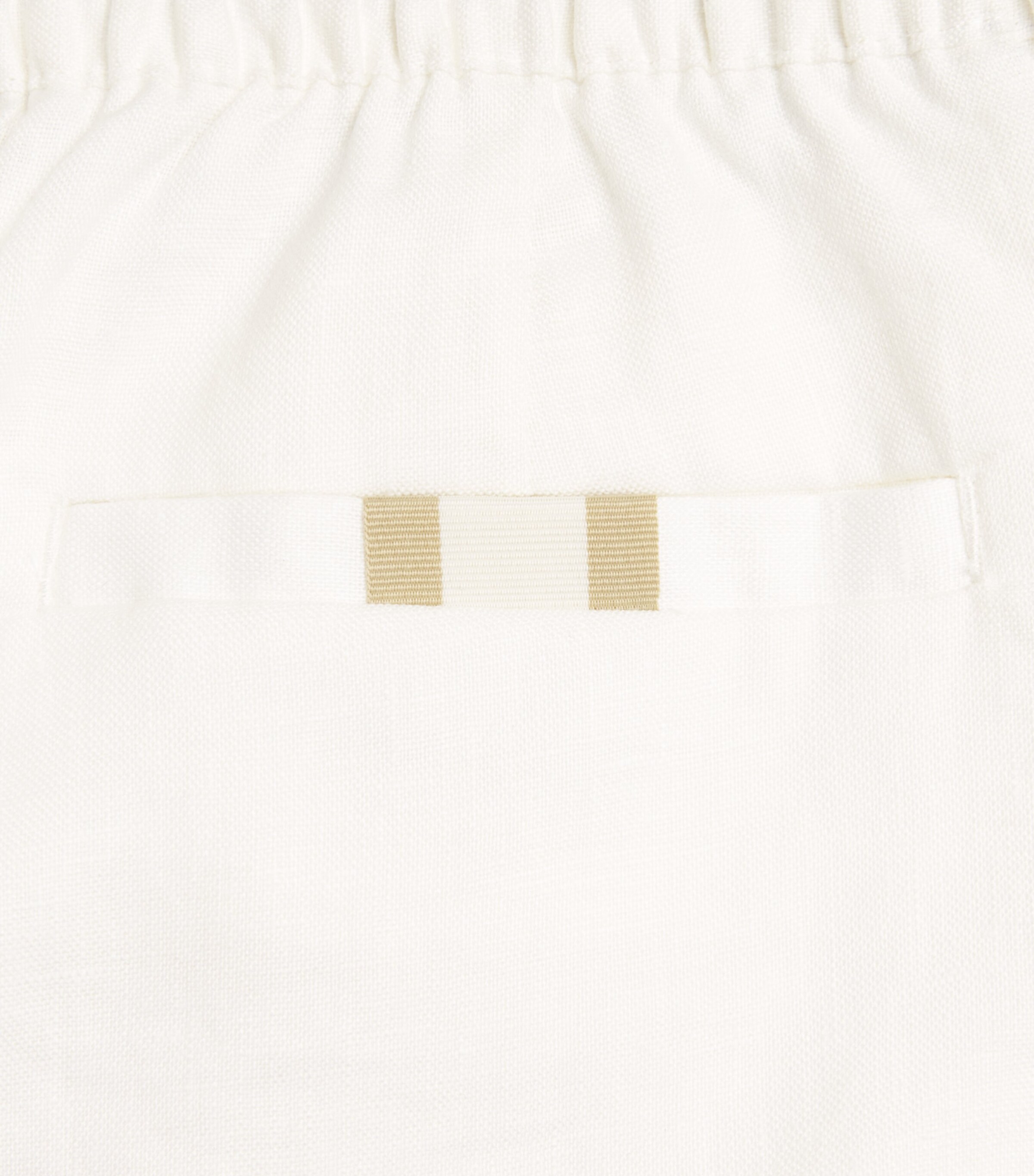 CHÉ Mens Linen Avila Drawstring Chinos White Image 6