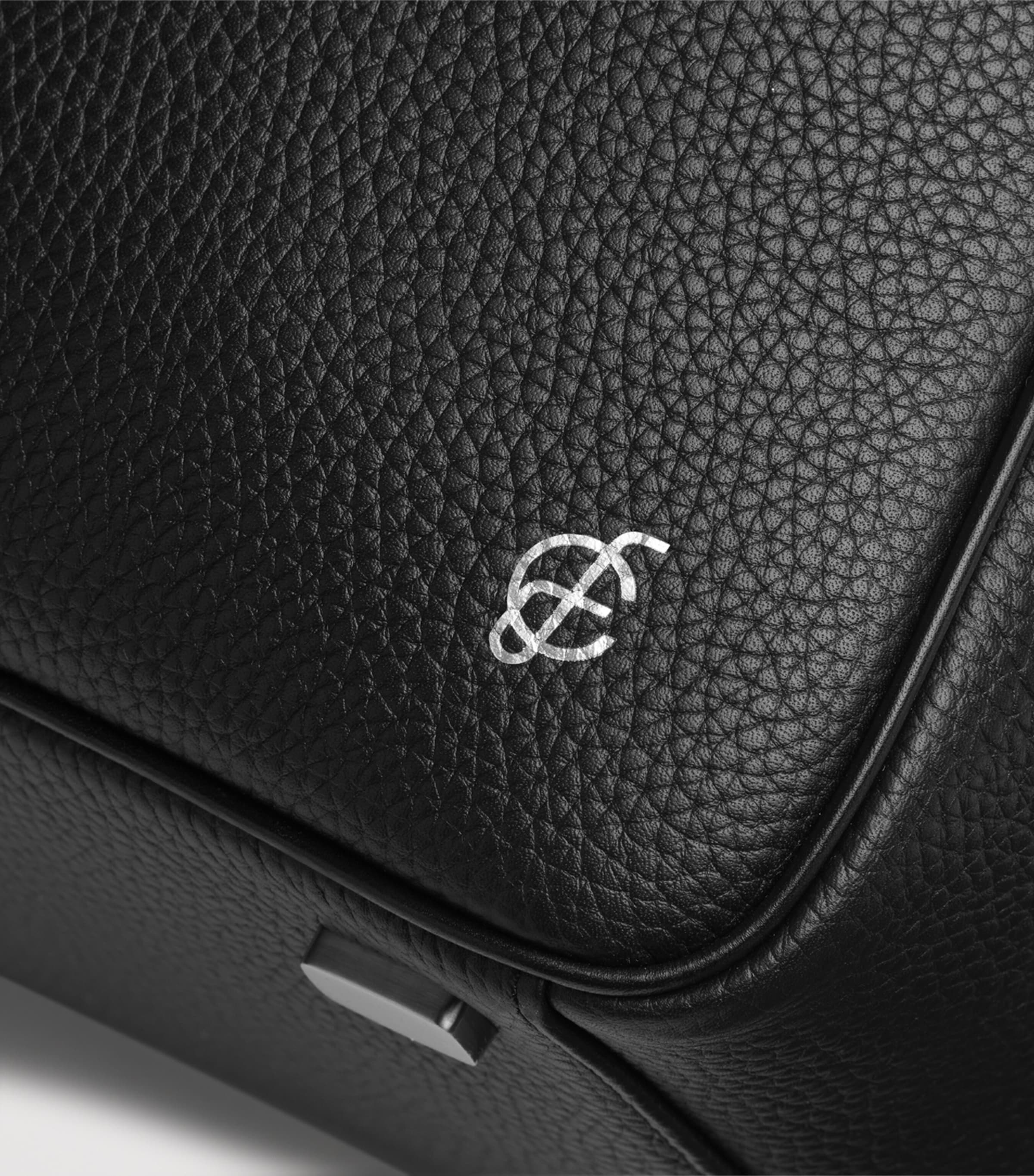 Leather Granville Duffle Bag BLACK Image 7