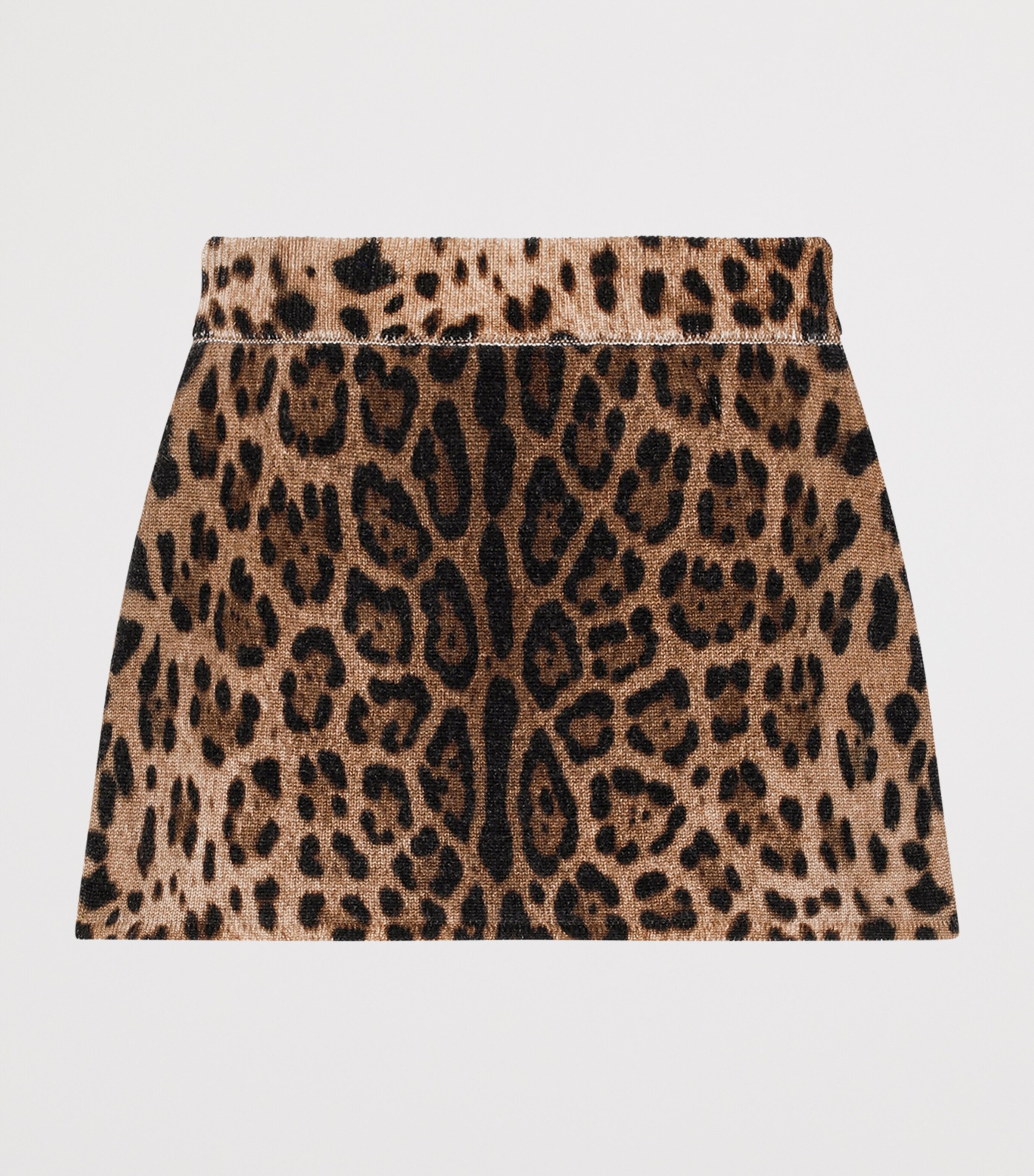 Dolce&Gabbana Kids Virgin Wool Leopard Print Skirt (8-12+ Years) Leo New Image 2
