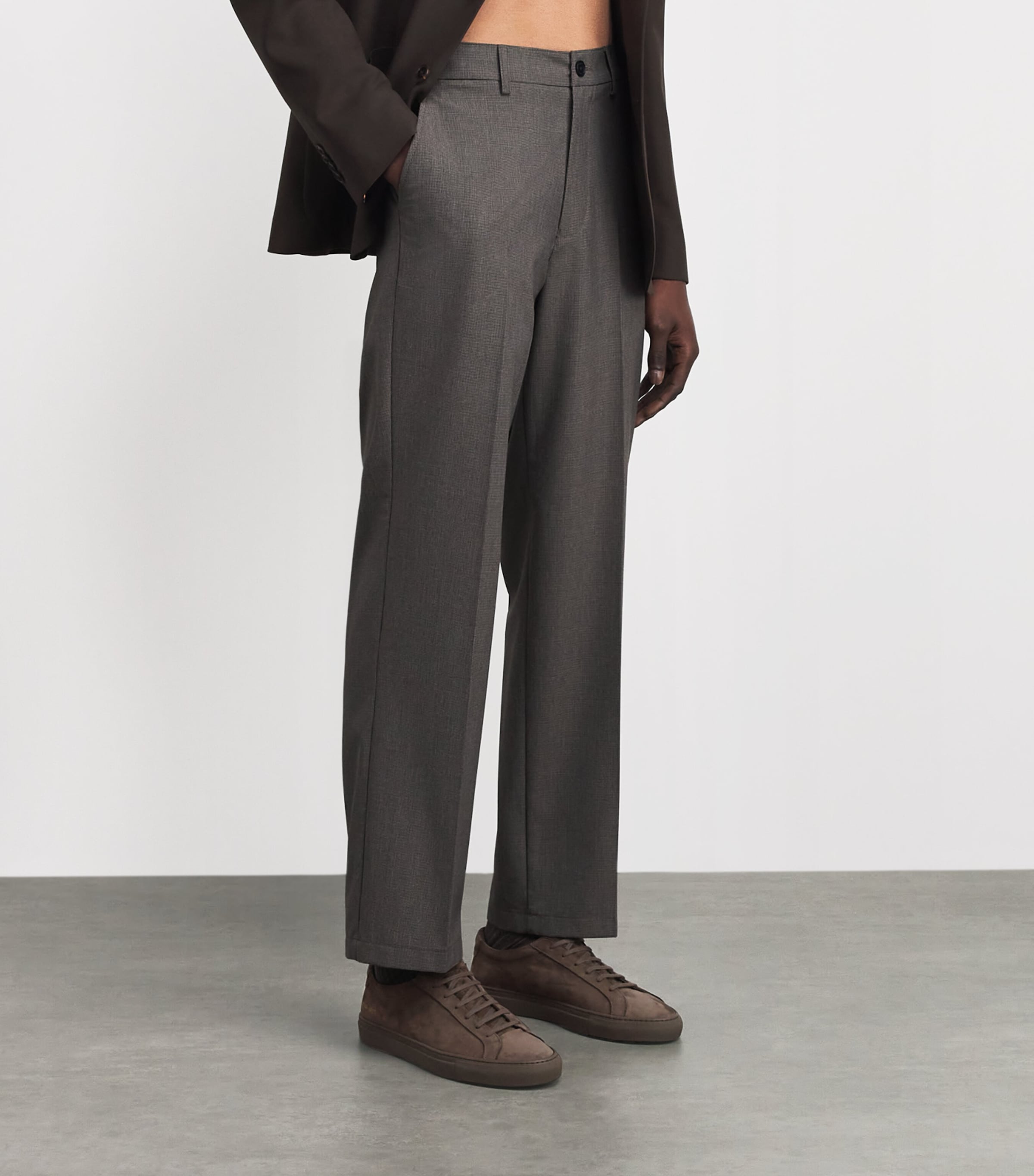 Common Projects Suede Achilles 2.0 Sneakers Dark Brown Image 4