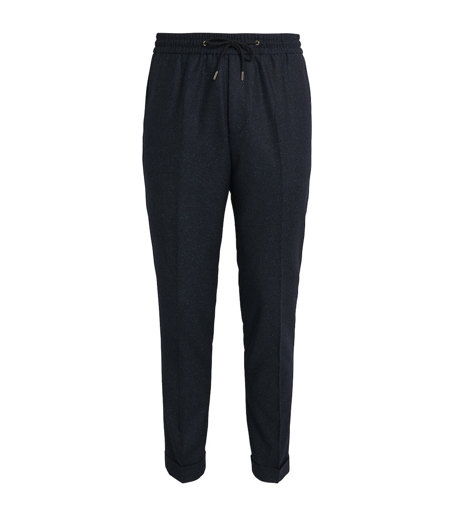 Wool Drawstring Trousers 47_NAVY Image 1
