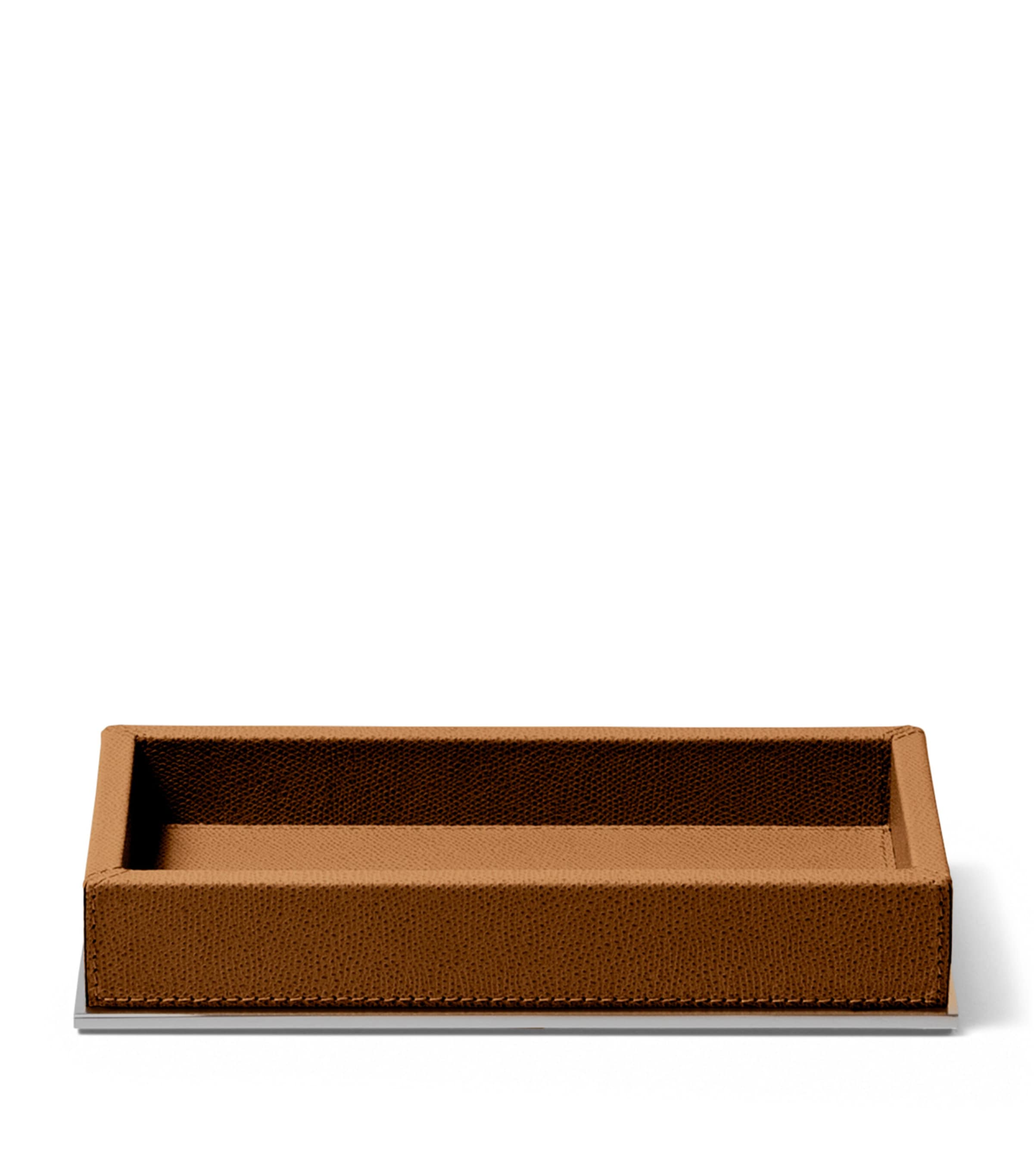 Frette Leather Otello Valet Tray Tabacco Image 2