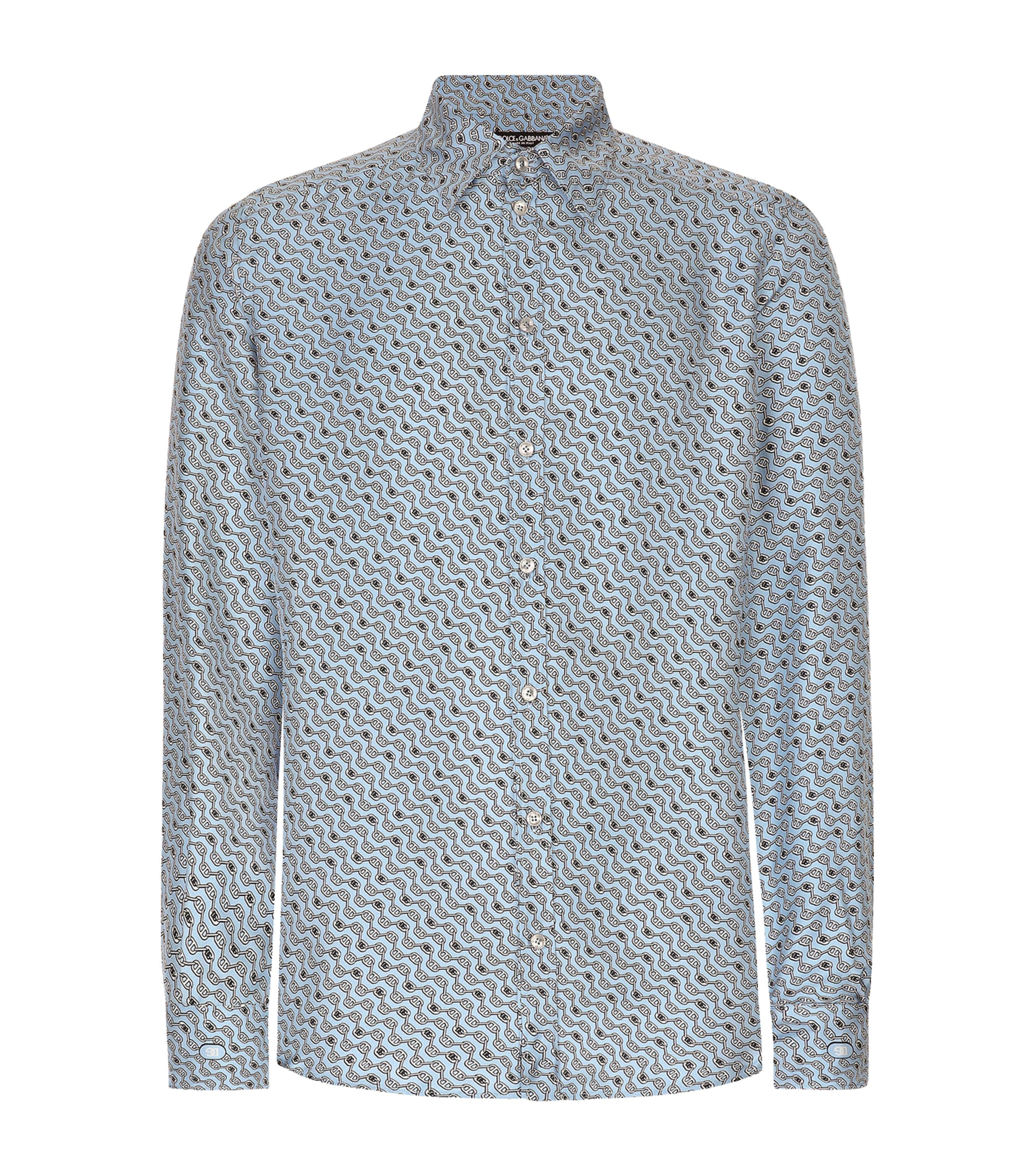 Dolce & Gabbana Silk Chain Print Shirt