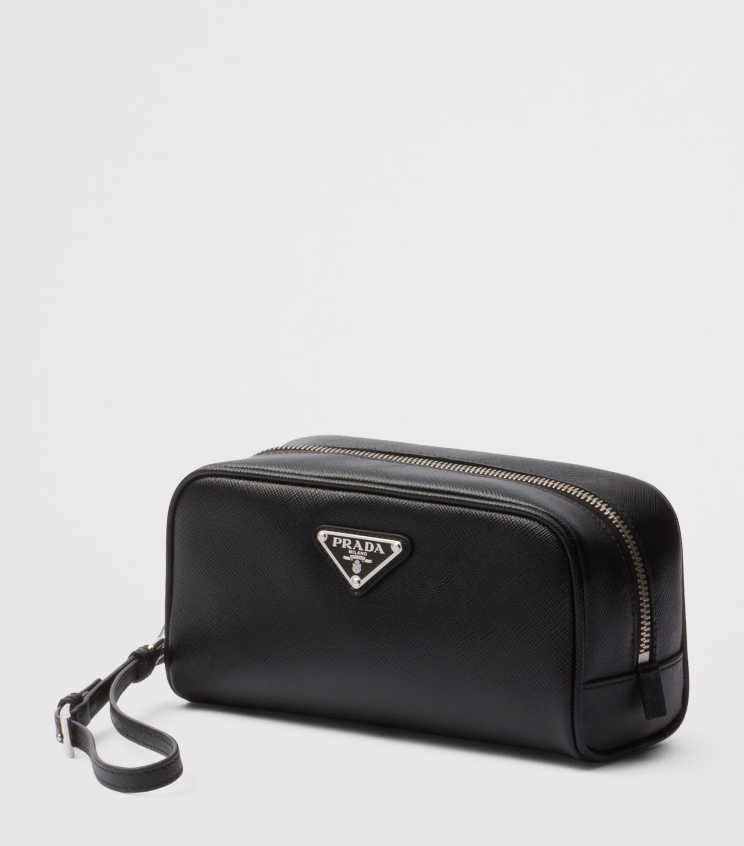 Saffiano Leather Logo Pouch F0002 Image 2