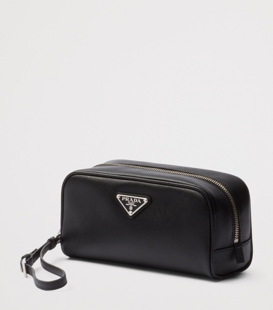 Saffiano Leather Logo Pouch F0002 Image 2